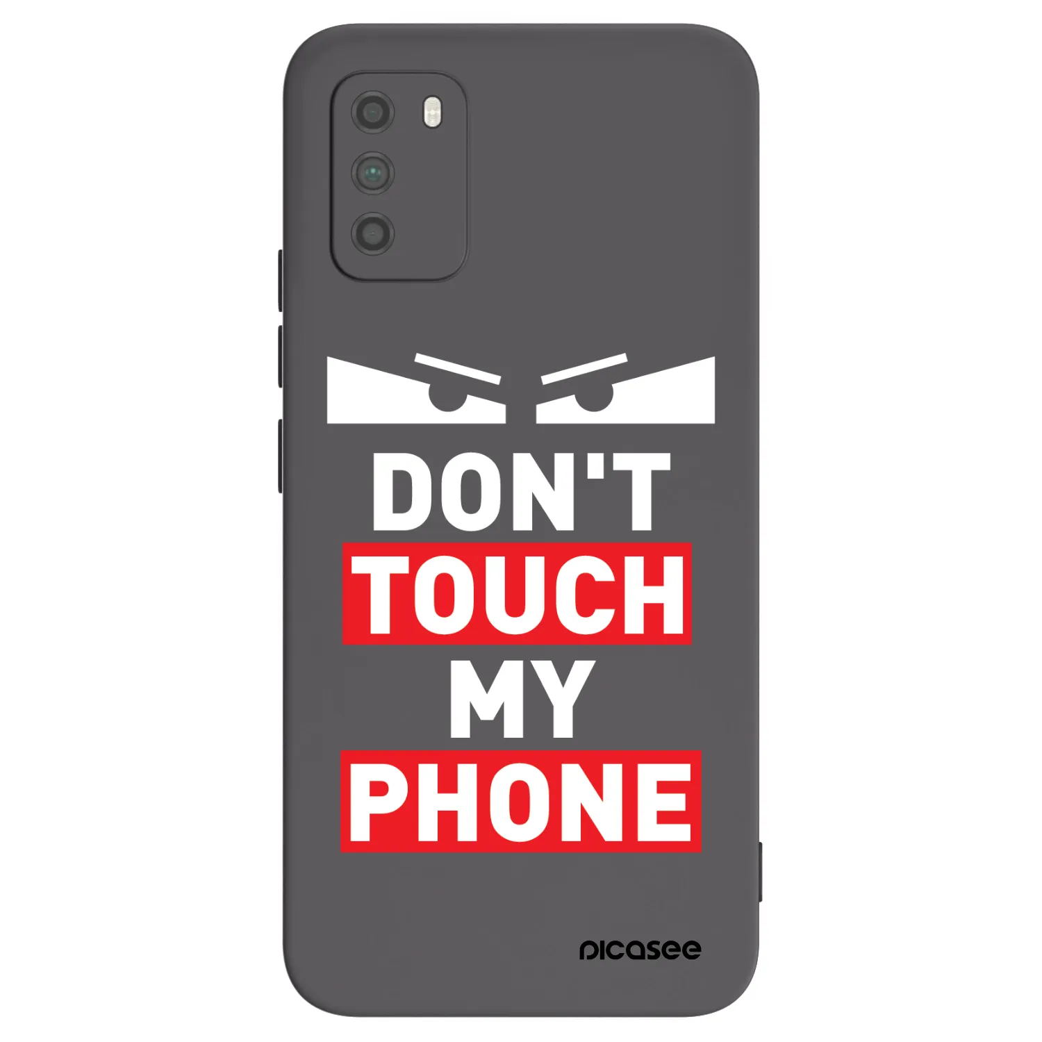 Picasee Μαύρη θήκη σιλικόνης για Xiaomi Poco M3 - Shadow Eye - Transparent