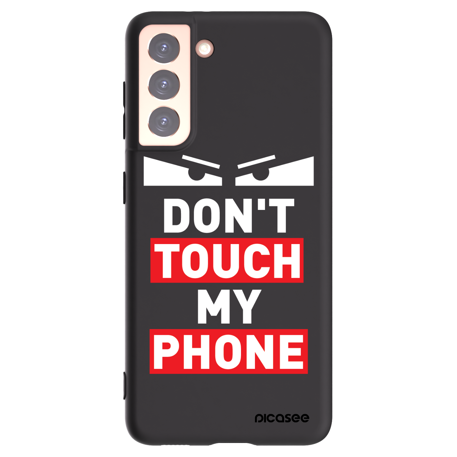 Picasee Μαύρη θήκη σιλικόνης για Samsung Galaxy S21 5G G991B - Shadow Eye - Transparent
