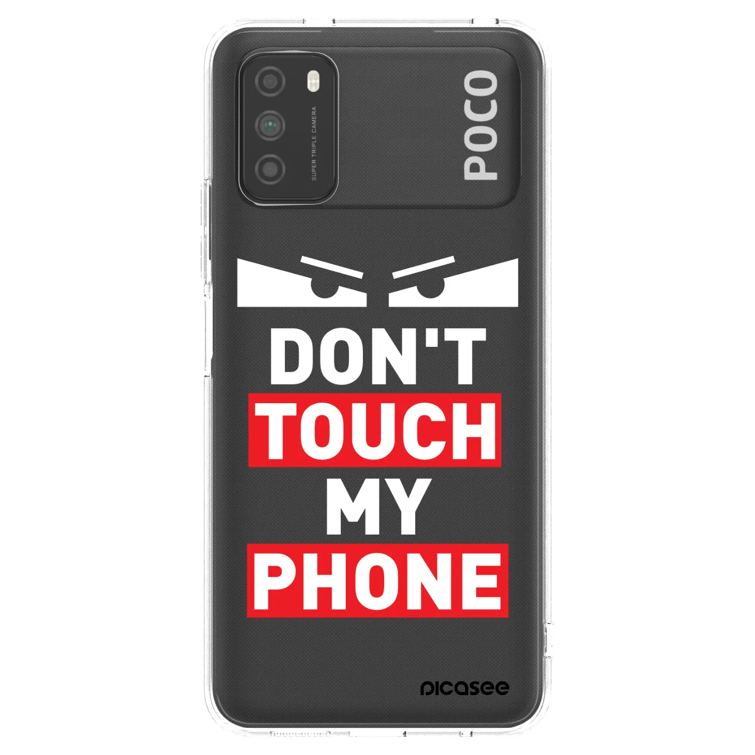 Picasee διαφανής θήκη σιλικόνης Xiaomi Poco M3 - Shadow Eye - Transparent