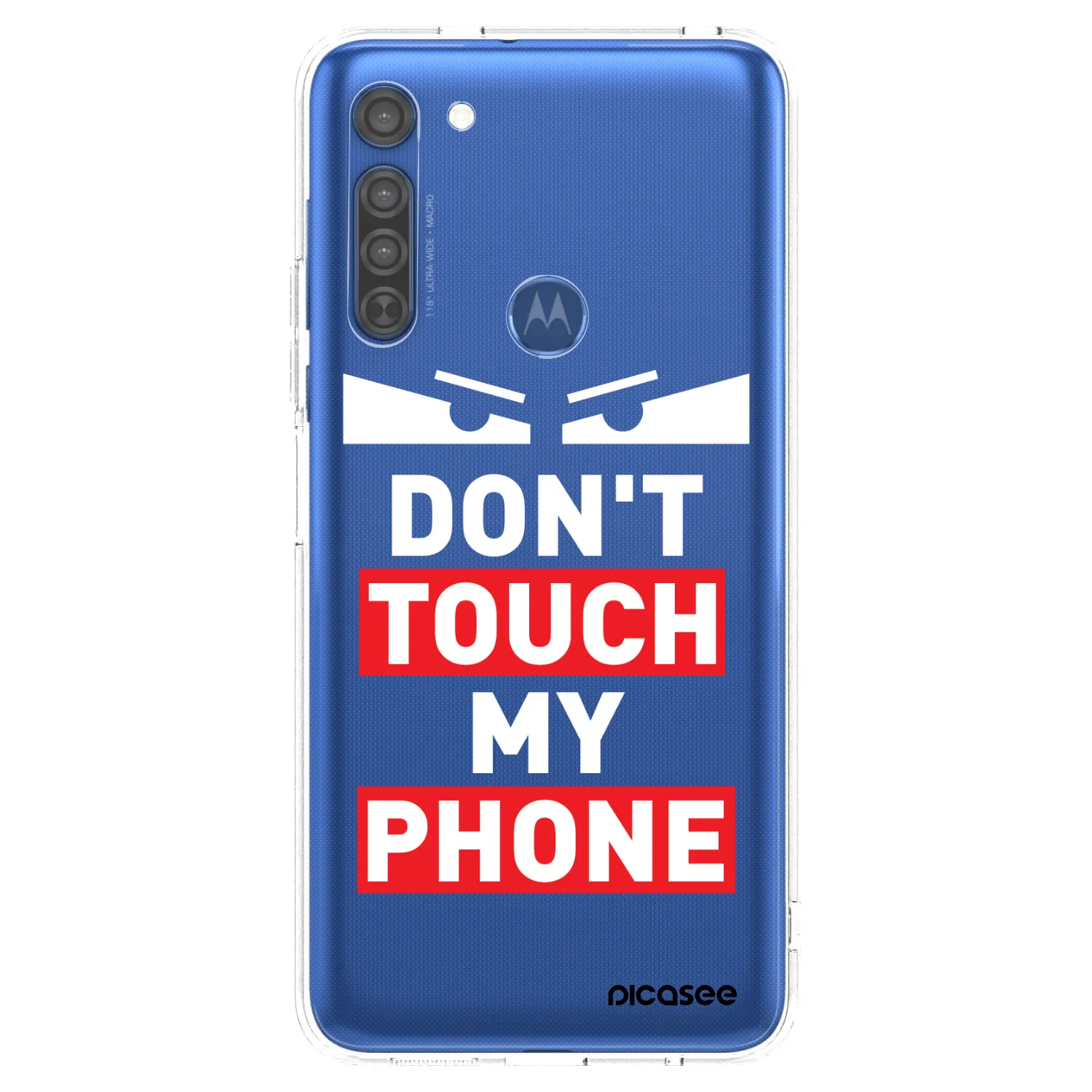 Picasee διαφανής θήκη σιλικόνης Motorola Moto G8 - Shadow Eye - Transparent