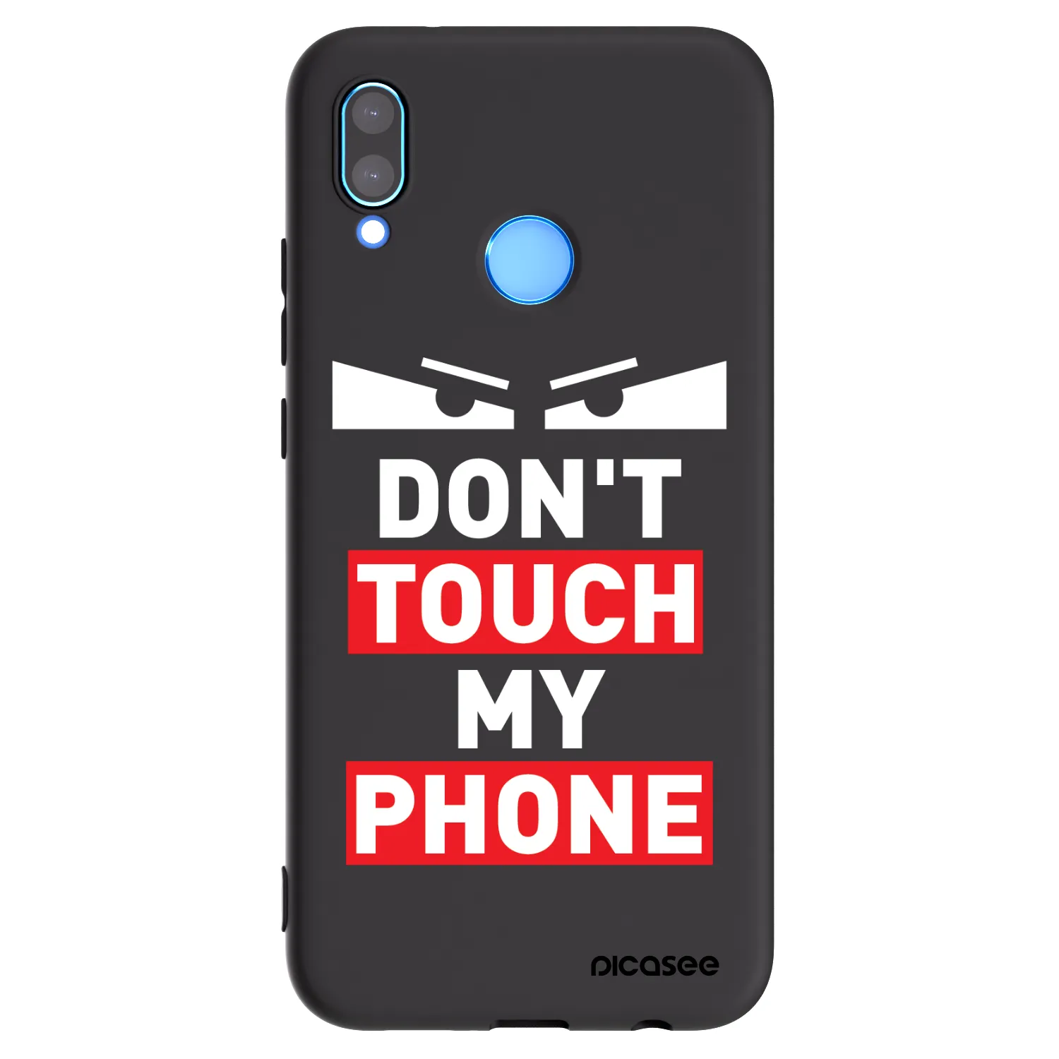 Picasee Μαύρη θήκη σιλικόνης για Huawei P20 Lite - Shadow Eye - Transparent