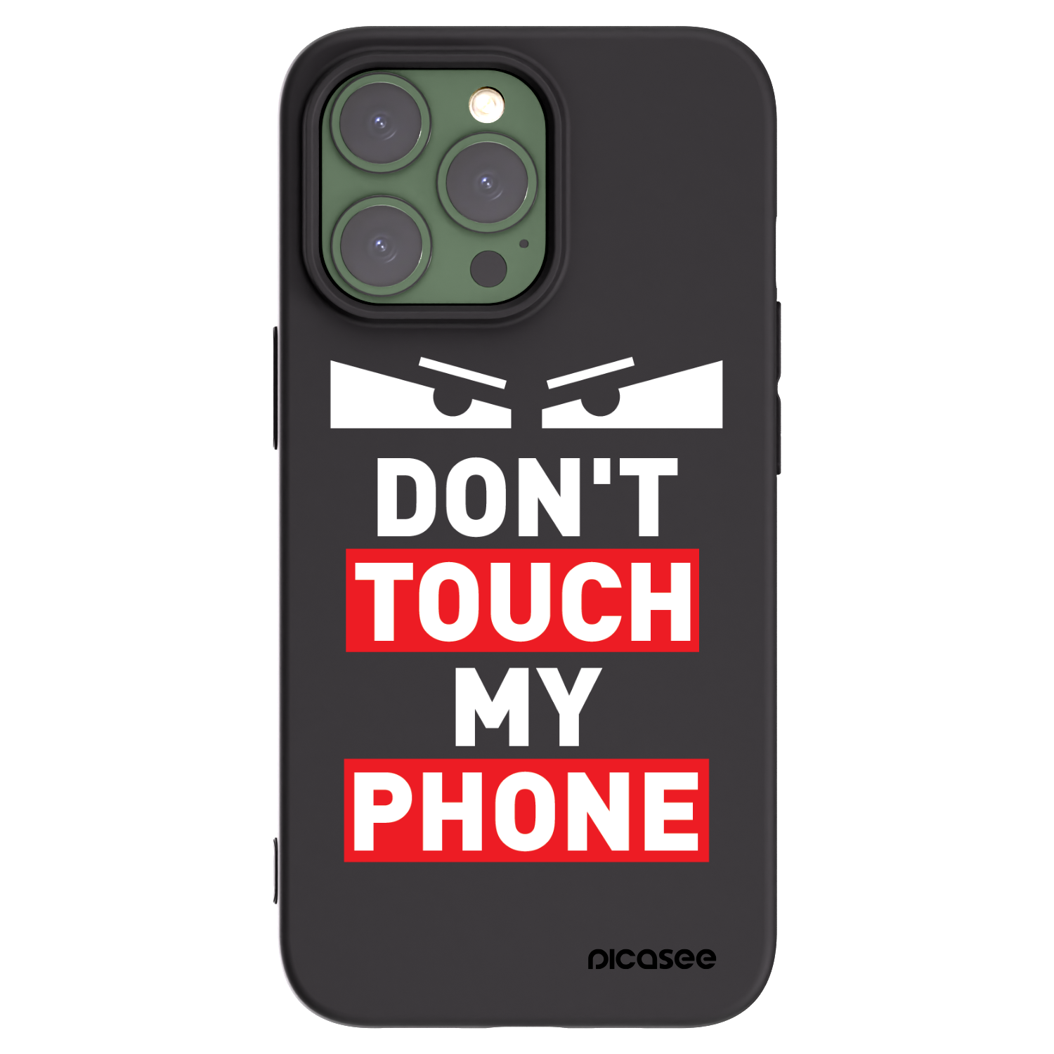 Picasee Μαύρη θήκη σιλικόνης για Apple iPhone 13 Pro - Shadow Eye - Transparent