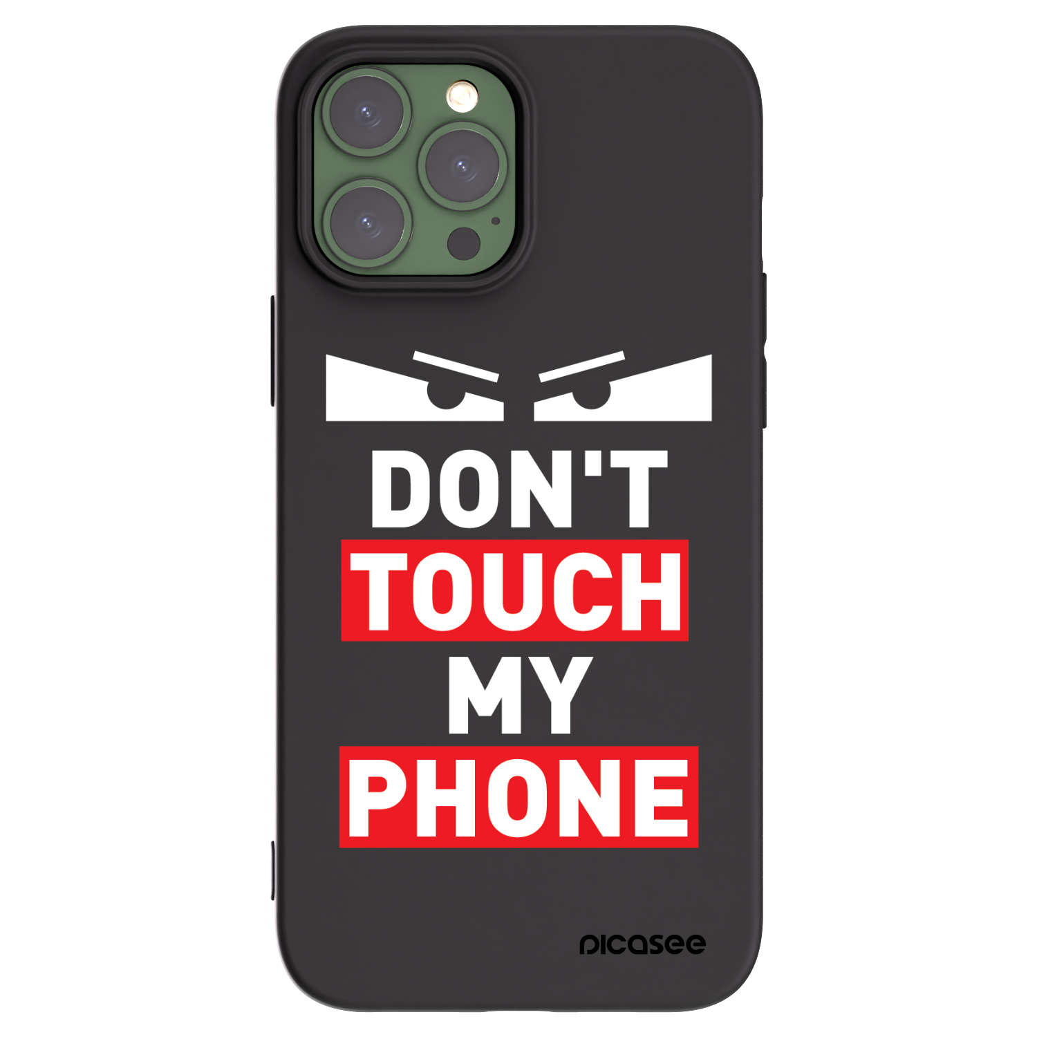 Picasee Μαύρη θήκη σιλικόνης για Apple iPhone 13 Pro Max - Shadow Eye - Transparent
