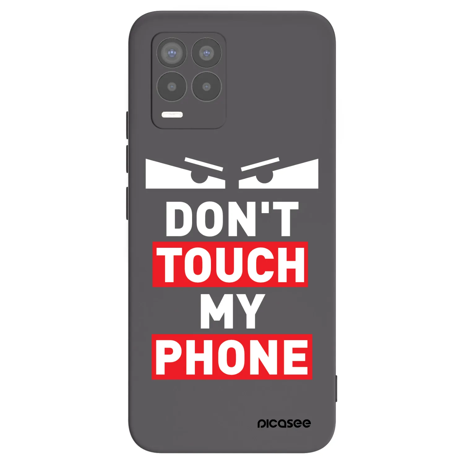 Picasee Μαύρη θήκη σιλικόνης για Realme 8 Pro - Shadow Eye - Transparent