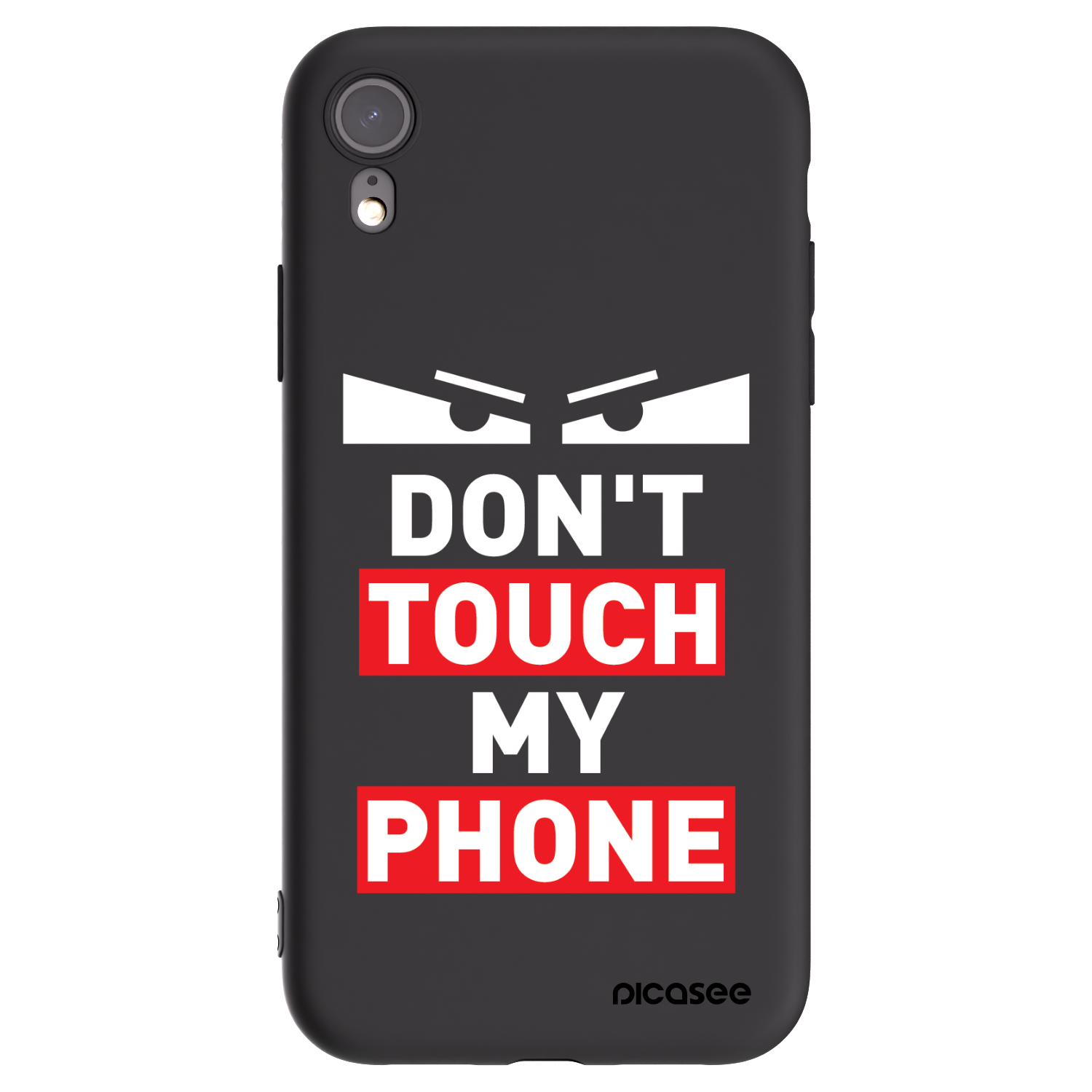 Picasee Μαύρη θήκη σιλικόνης για Apple iPhone XR - Shadow Eye - Transparent