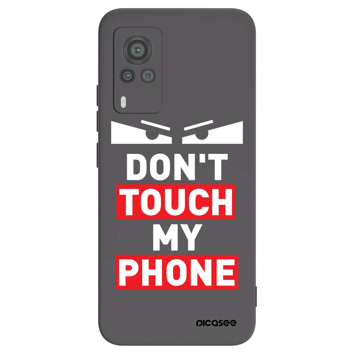 Picasee Μαύρη θήκη σιλικόνης για Vivo X60 Pro 5G - Shadow Eye - Transparent