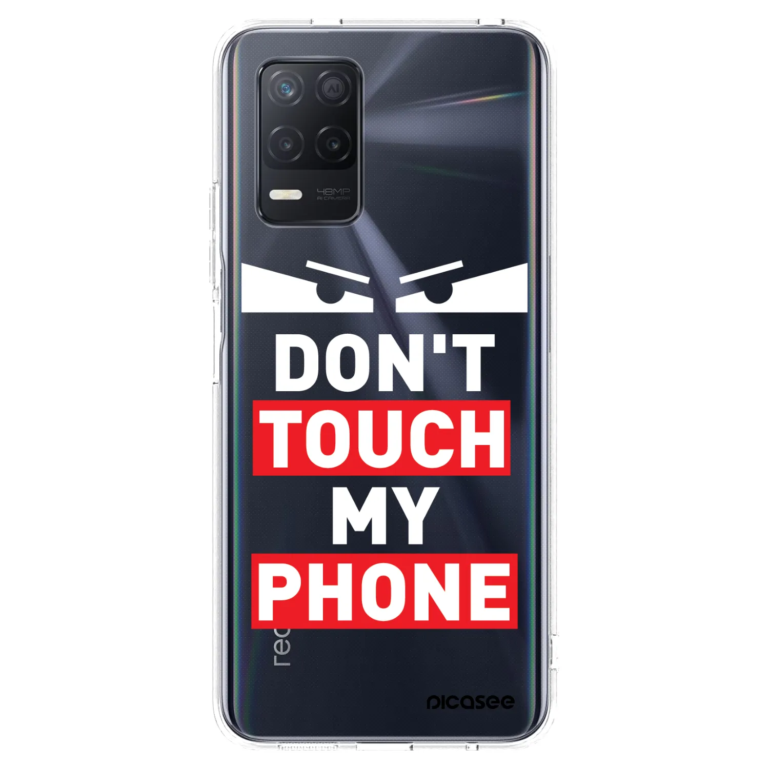 Picasee διαφανής θήκη σιλικόνης Realme 8 5G - Shadow Eye - Transparent