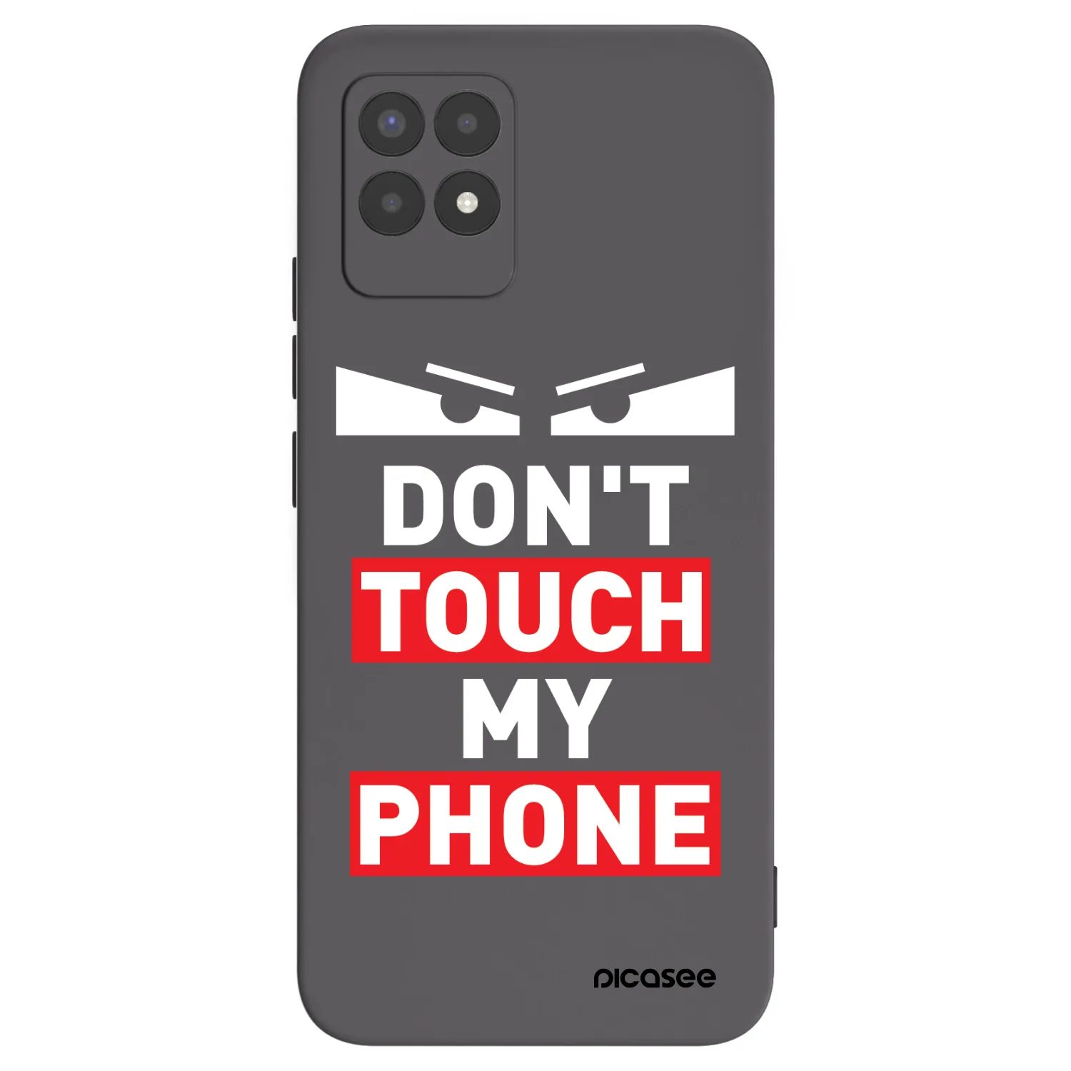 Picasee Μαύρη θήκη σιλικόνης για Realme 8i - Shadow Eye - Transparent