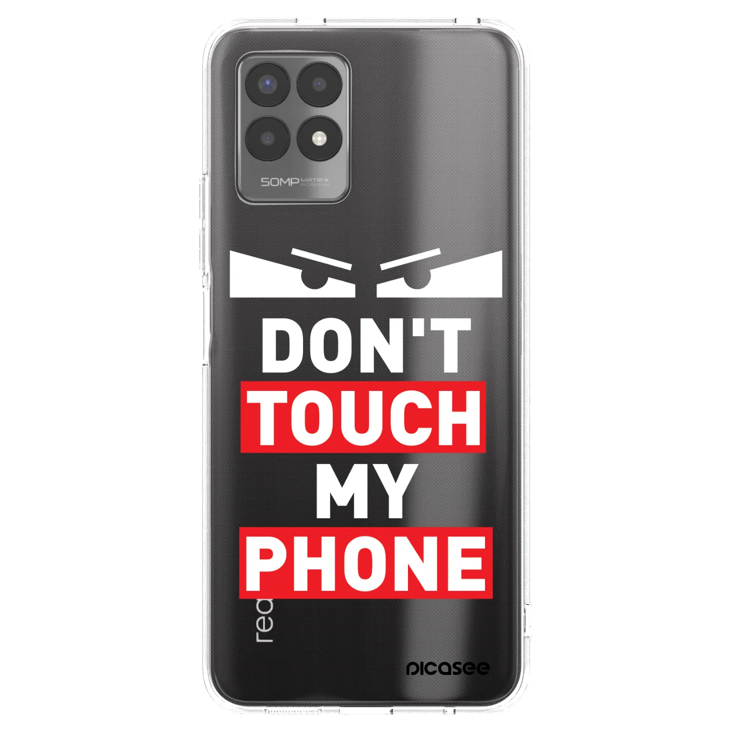 Picasee διαφανής θήκη σιλικόνης Realme 8i - Shadow Eye - Transparent