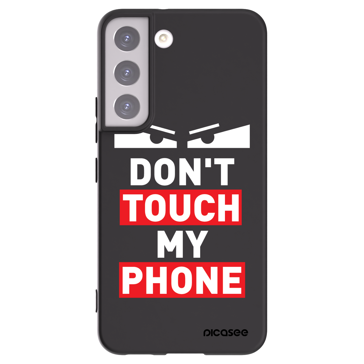 Picasee Μαύρη θήκη σιλικόνης για Samsung Galaxy S22 5G - Shadow Eye - Transparent