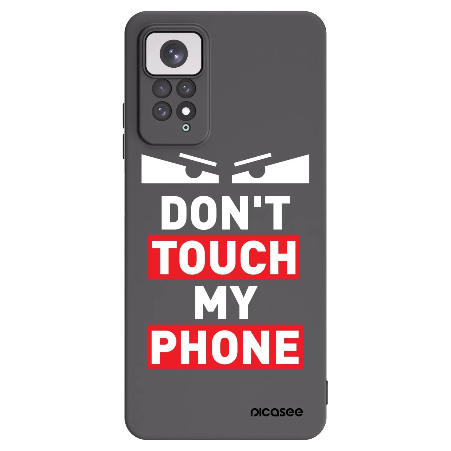 Picasee Μαύρη θήκη σιλικόνης για Xiaomi Redmi Note 11 - Shadow Eye - Transparent