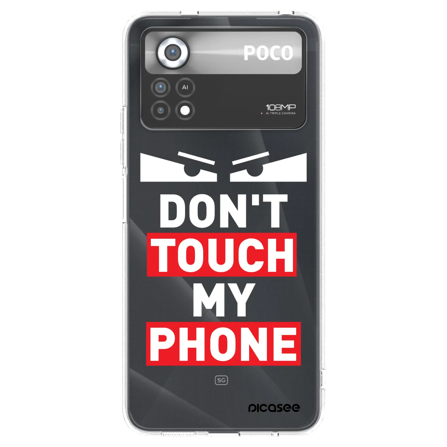 Picasee διαφανής θήκη σιλικόνης Xiaomi Poco X4 Pro 5G - Shadow Eye - Transparent