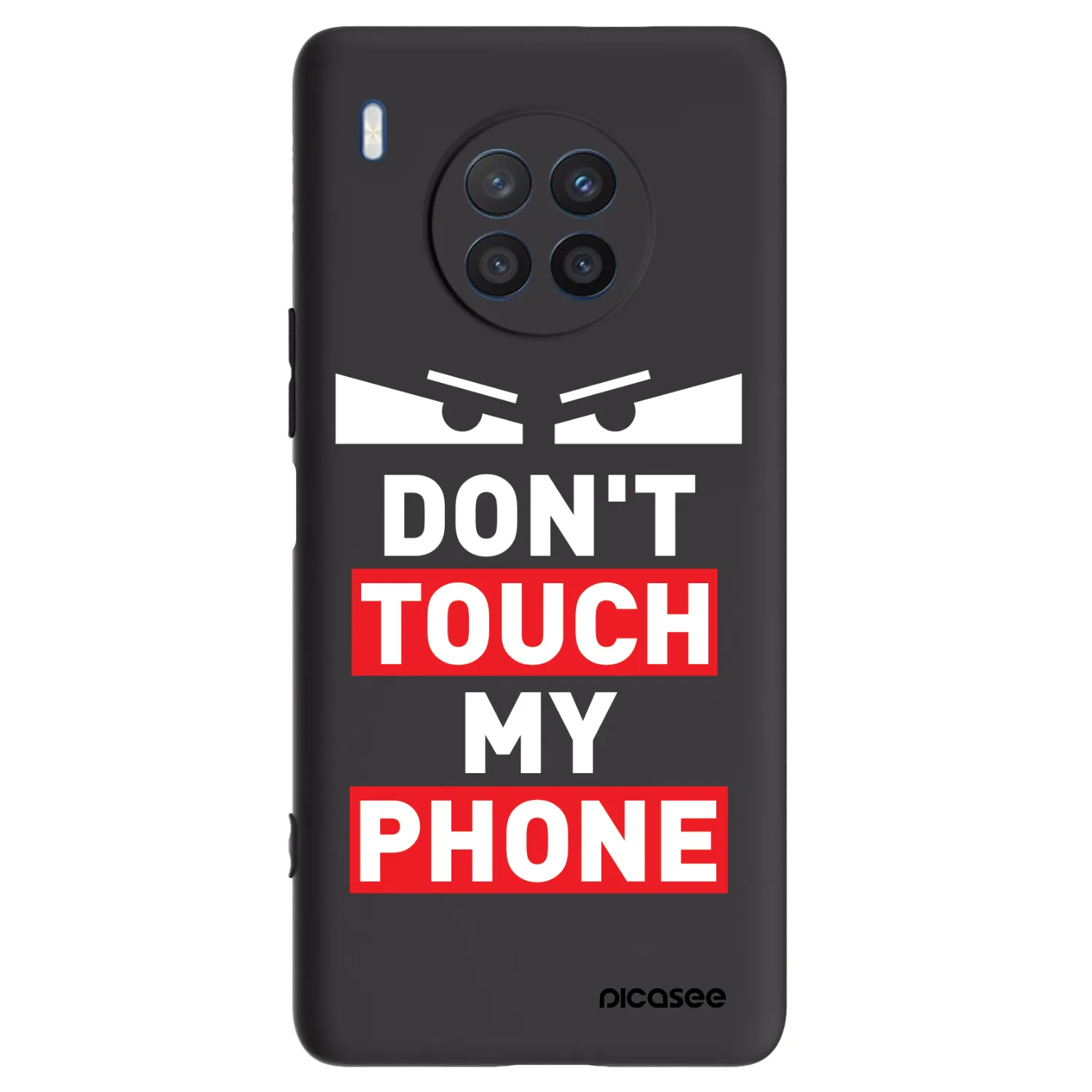 Picasee Μαύρη θήκη σιλικόνης για Honor 50 Lite - Shadow Eye - Transparent