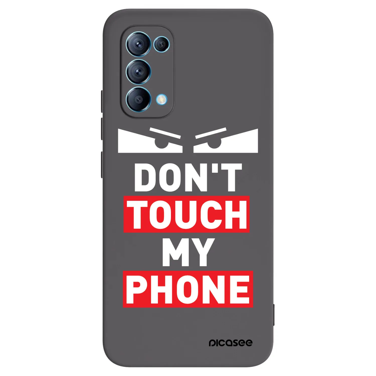 Picasee Μαύρη θήκη σιλικόνης για OPPO Reno 5 5G - Shadow Eye - Transparent