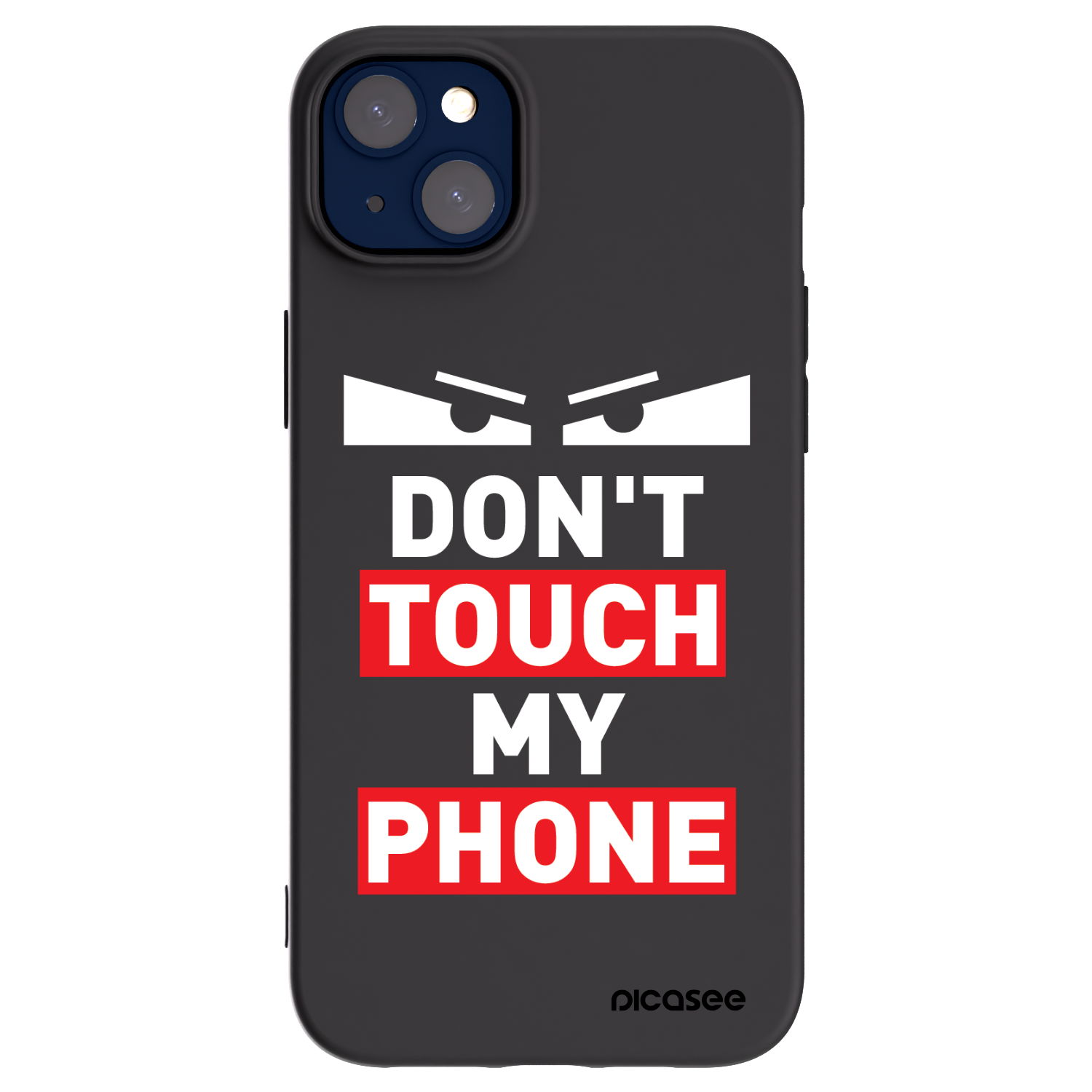 Picasee Μαύρη θήκη σιλικόνης για Apple iPhone 14 Plus - Shadow Eye - Transparent