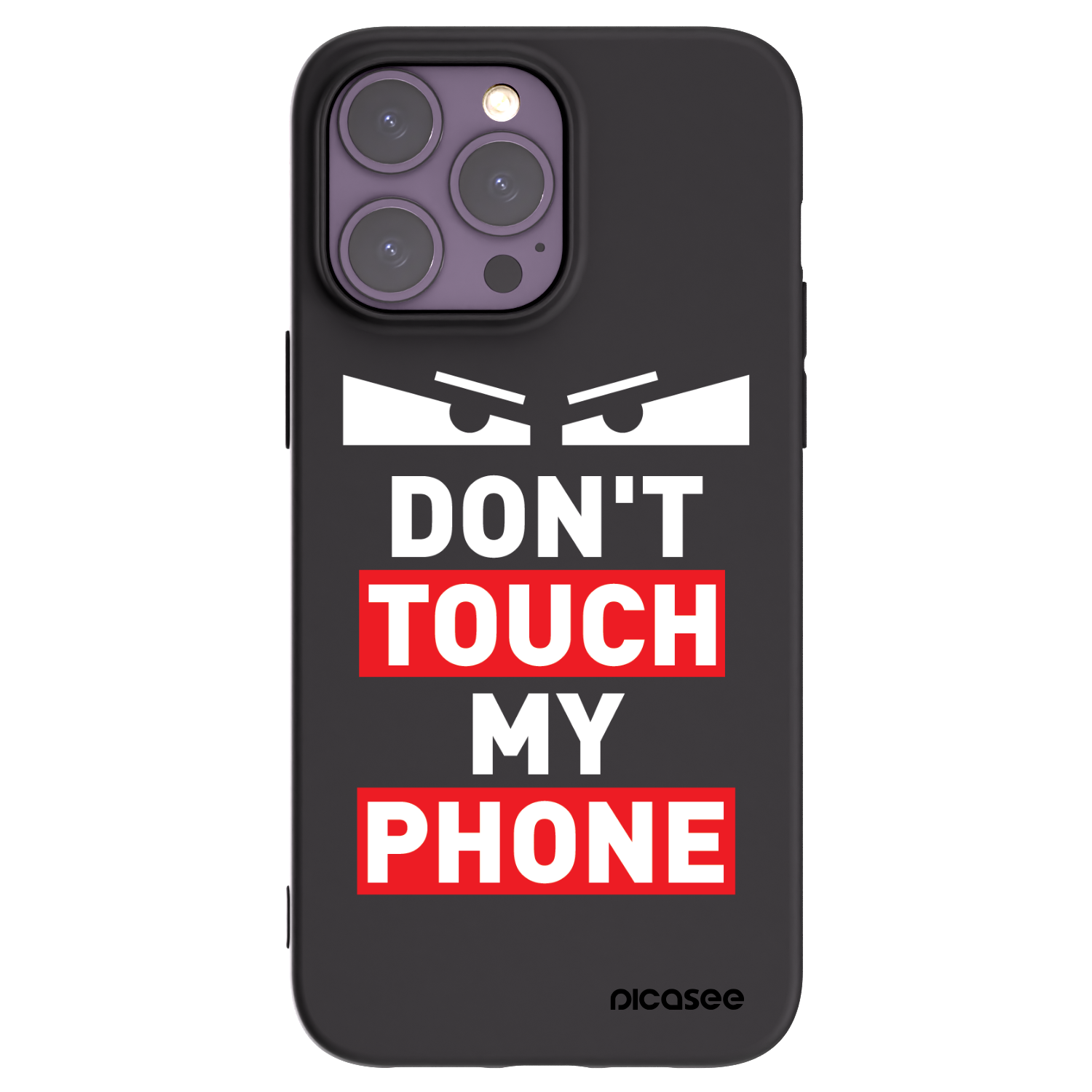 Picasee Μαύρη θήκη σιλικόνης για Apple iPhone 14 Pro Max - Shadow Eye - Transparent