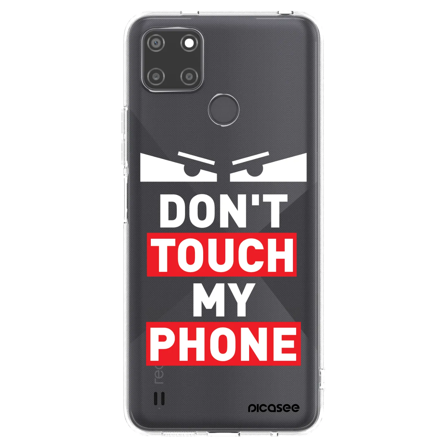 Picasee διαφανής θήκη σιλικόνης Realme C21Y - Shadow Eye - Transparent