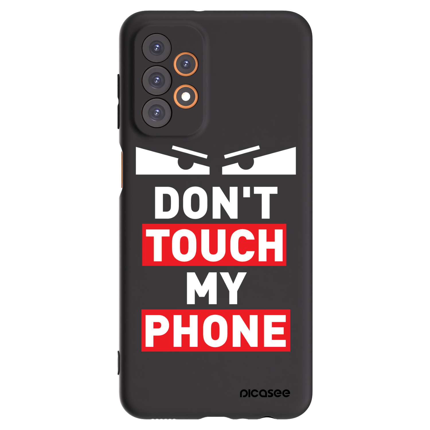 Picasee Μαύρη θήκη σιλικόνης για Samsung Galaxy A23 A235F 4G - Shadow Eye - Transparent