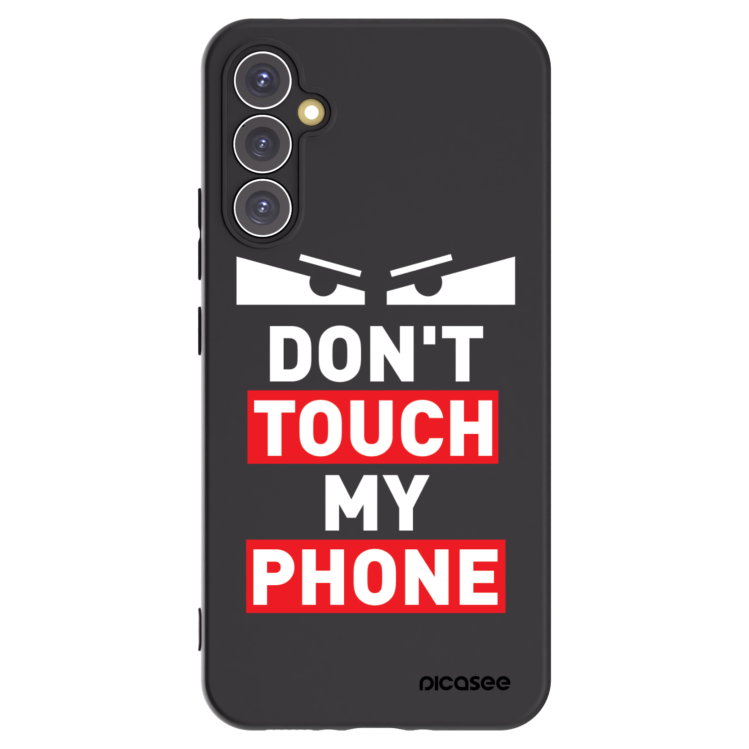 Picasee Μαύρη θήκη σιλικόνης για Samsung Galaxy A34 5G A346B - Shadow Eye - Transparent