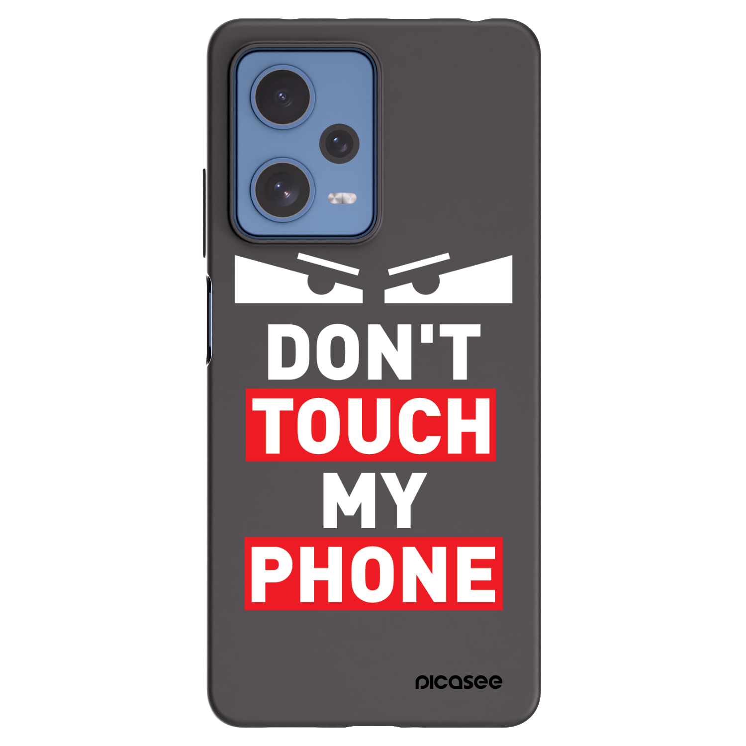 Picasee Μαύρη θήκη σιλικόνης για Xiaomi Redmi Note 12 Pro 5G - Shadow Eye - Transparent