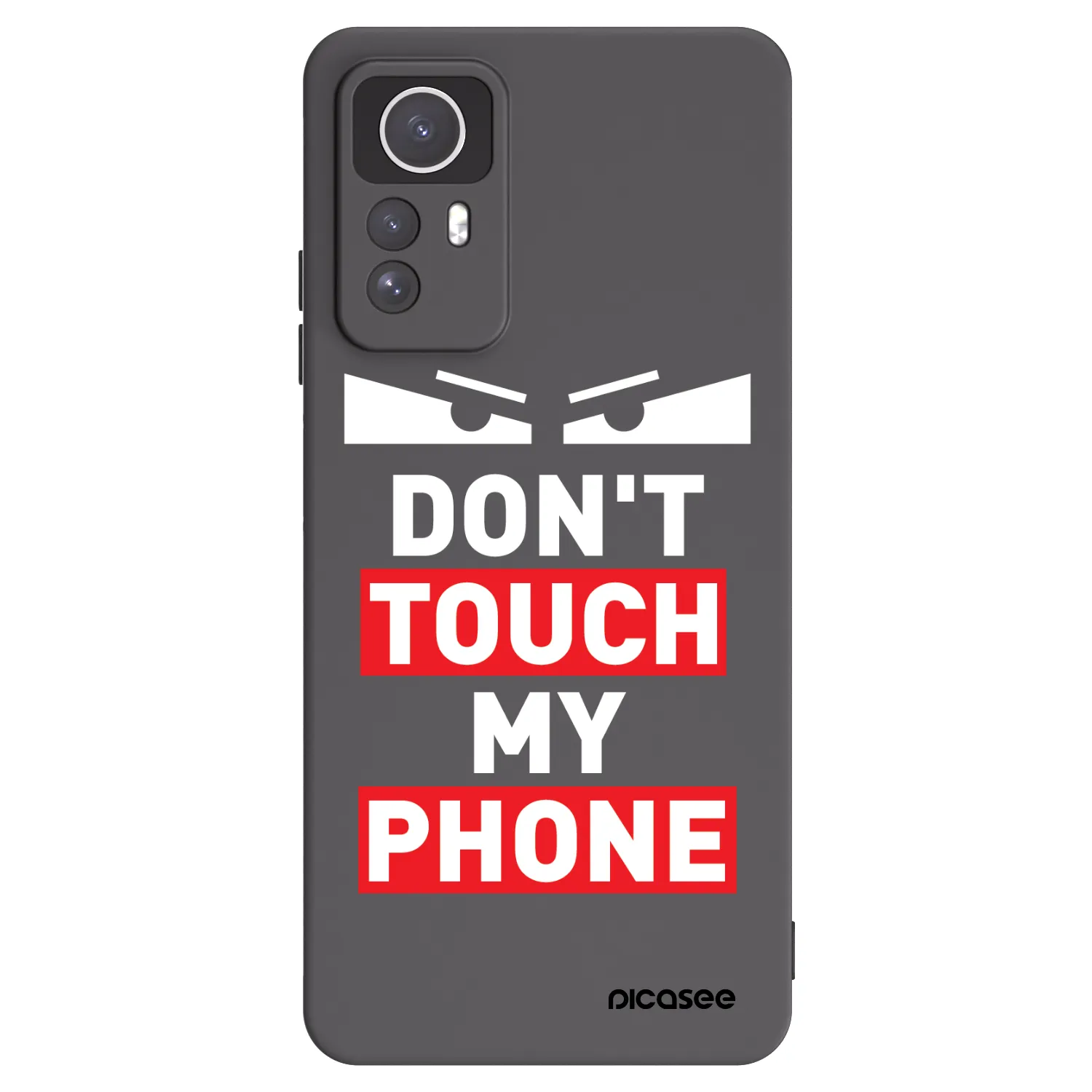 Picasee Μαύρη θήκη σιλικόνης για Xiaomi Redmi Note 12S - Shadow Eye - Transparent