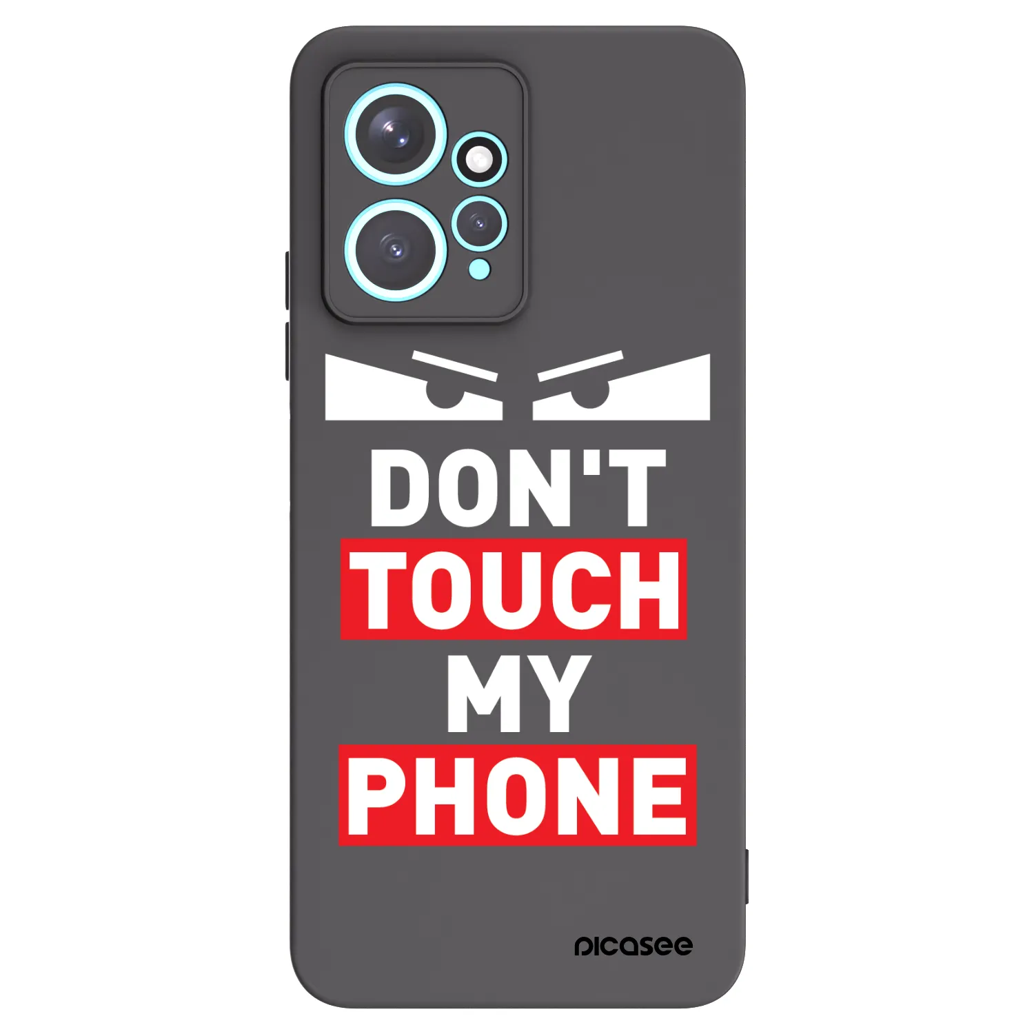 Picasee Μαύρη θήκη σιλικόνης για Xiaomi Redmi Note 12 4G - Shadow Eye - Transparent