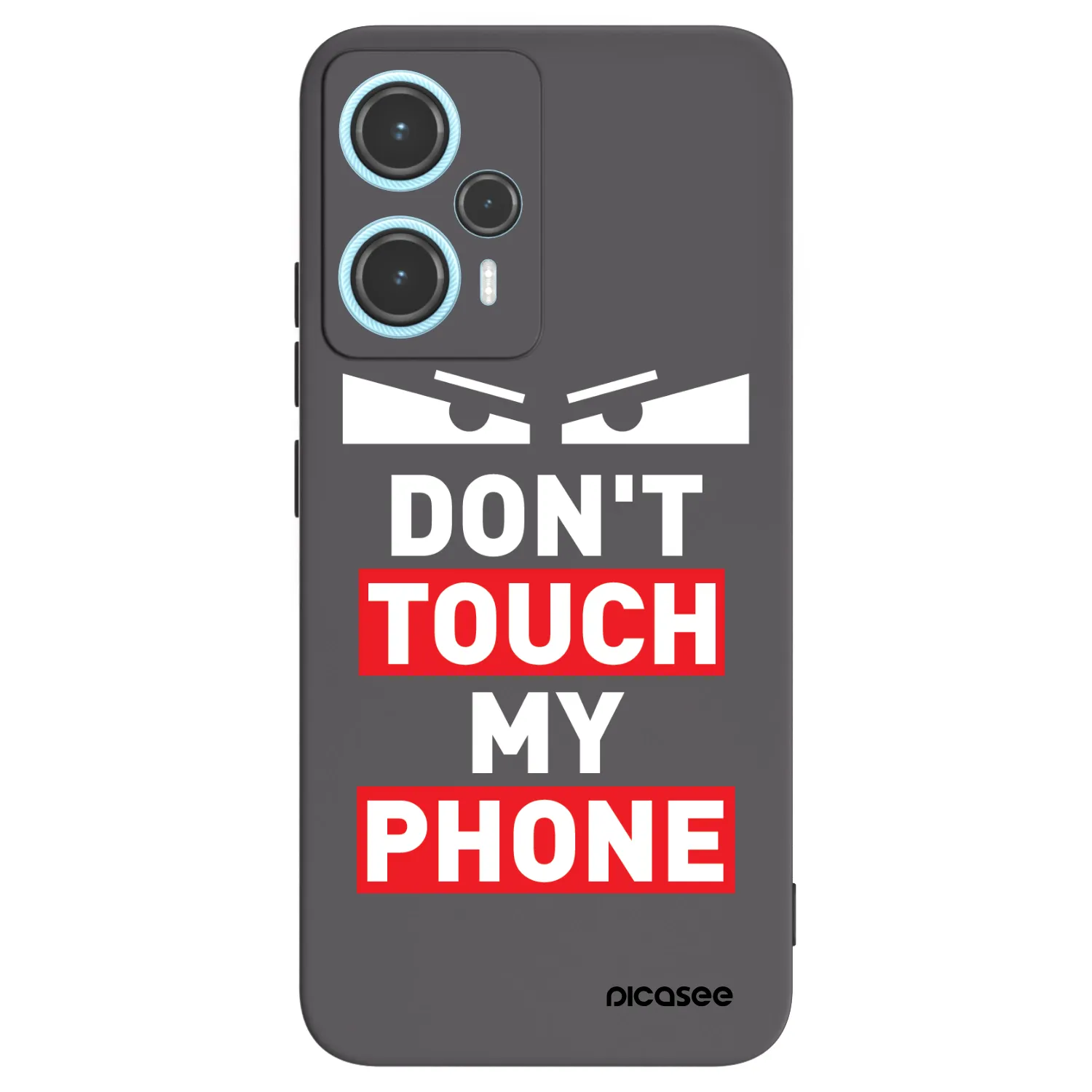 Picasee Μαύρη θήκη σιλικόνης για Xiaomi Poco F5 - Shadow Eye - Transparent