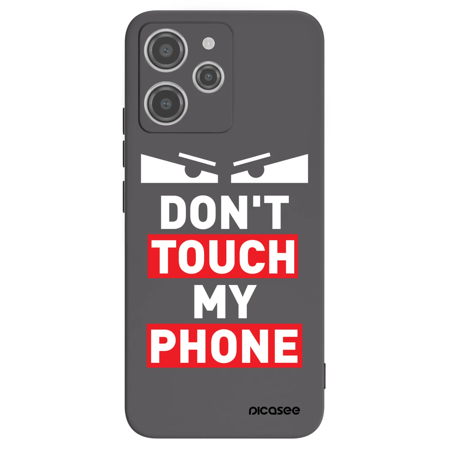 Picasee Μαύρη θήκη σιλικόνης για Xiaomi Redmi 12 4G - Shadow Eye - Transparent