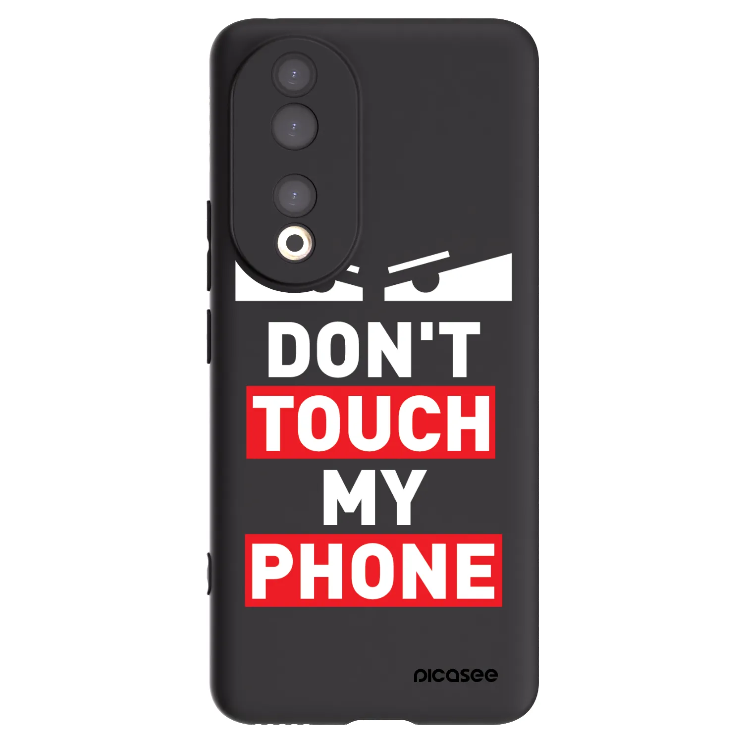 Picasee Μαύρη θήκη σιλικόνης για Honor 90 5G - Shadow Eye - Transparent