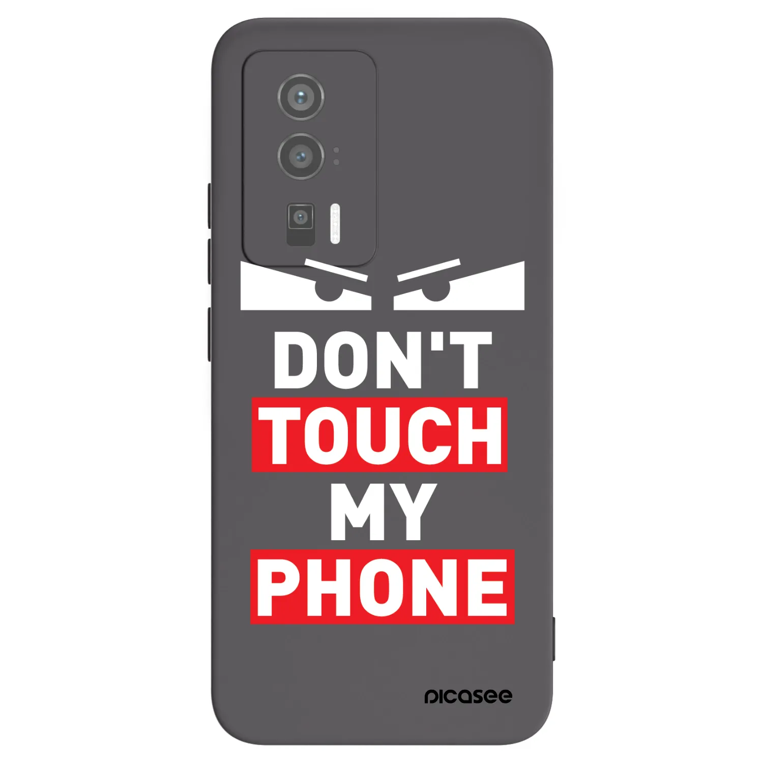 Picasee Μαύρη θήκη σιλικόνης για Xiaomi Poco F5 Pro 5G - Shadow Eye - Transparent