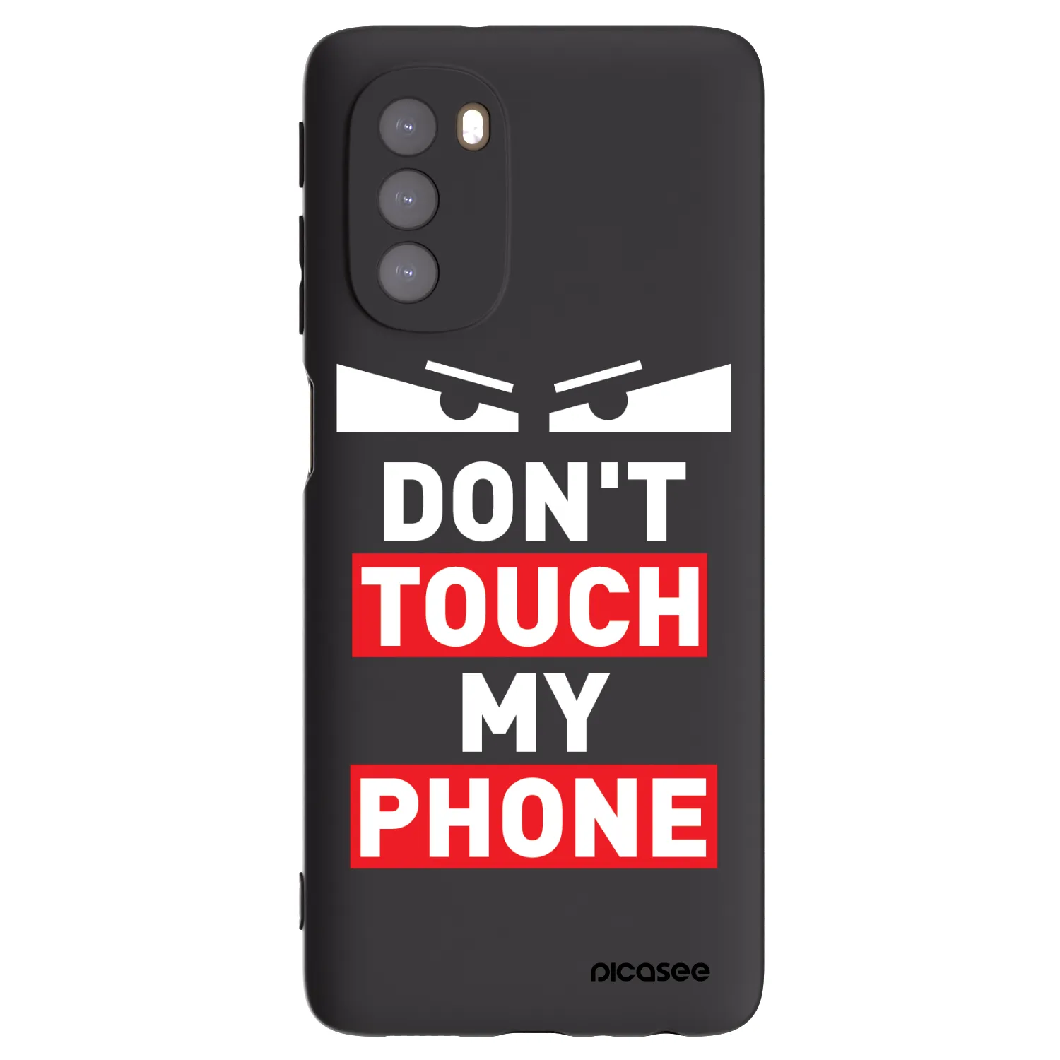 Picasee Μαύρη θήκη σιλικόνης για Motorola Moto G51 - Shadow Eye - Transparent