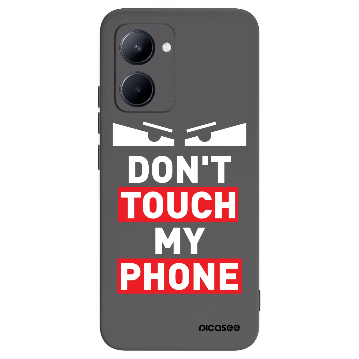 Picasee Μαύρη θήκη σιλικόνης για Realme C33 (2023) - Shadow Eye - Transparent