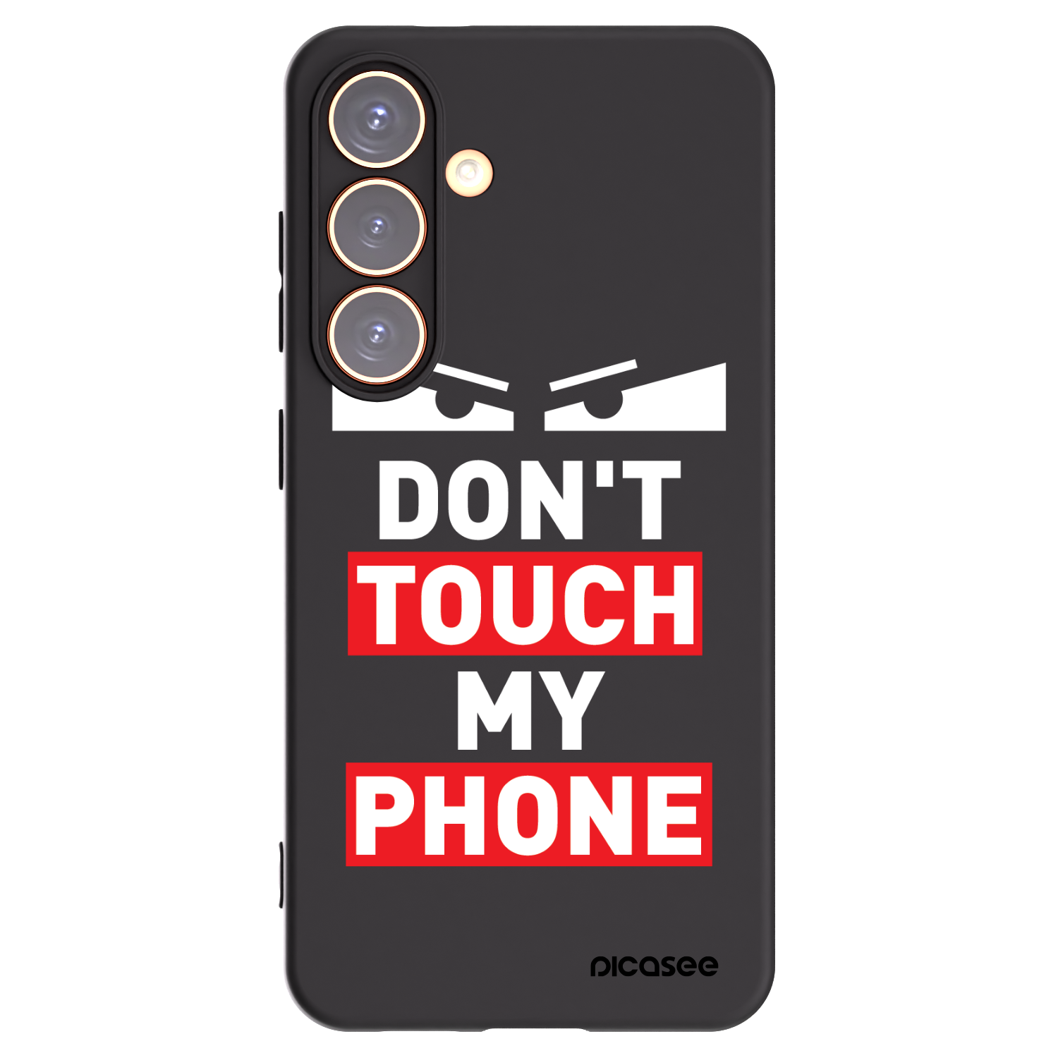 Picasee Μαύρη θήκη σιλικόνης για Samsung Galaxy S24 S921B 5G - Shadow Eye - Transparent