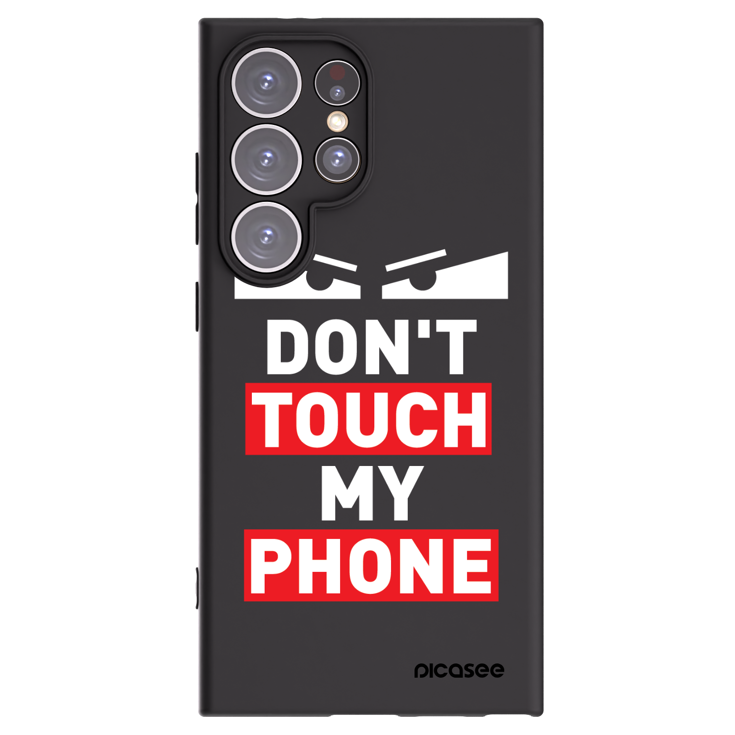Picasee Μαύρη θήκη σιλικόνης για Samsung Galaxy S24 Ultra S928B 5G - Shadow Eye - Transparent