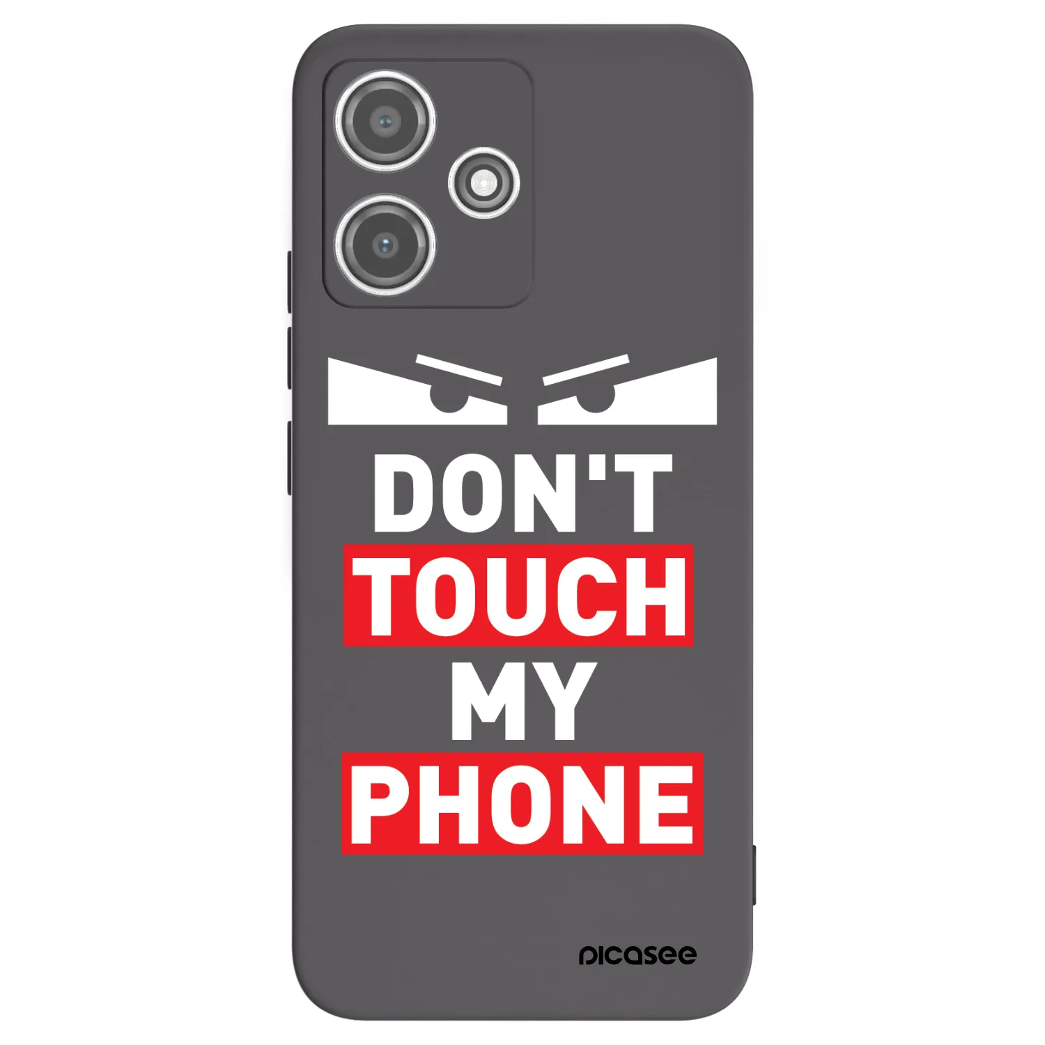 Picasee Μαύρη θήκη σιλικόνης για Xiaomi Redmi 12 5G - Shadow Eye - Transparent