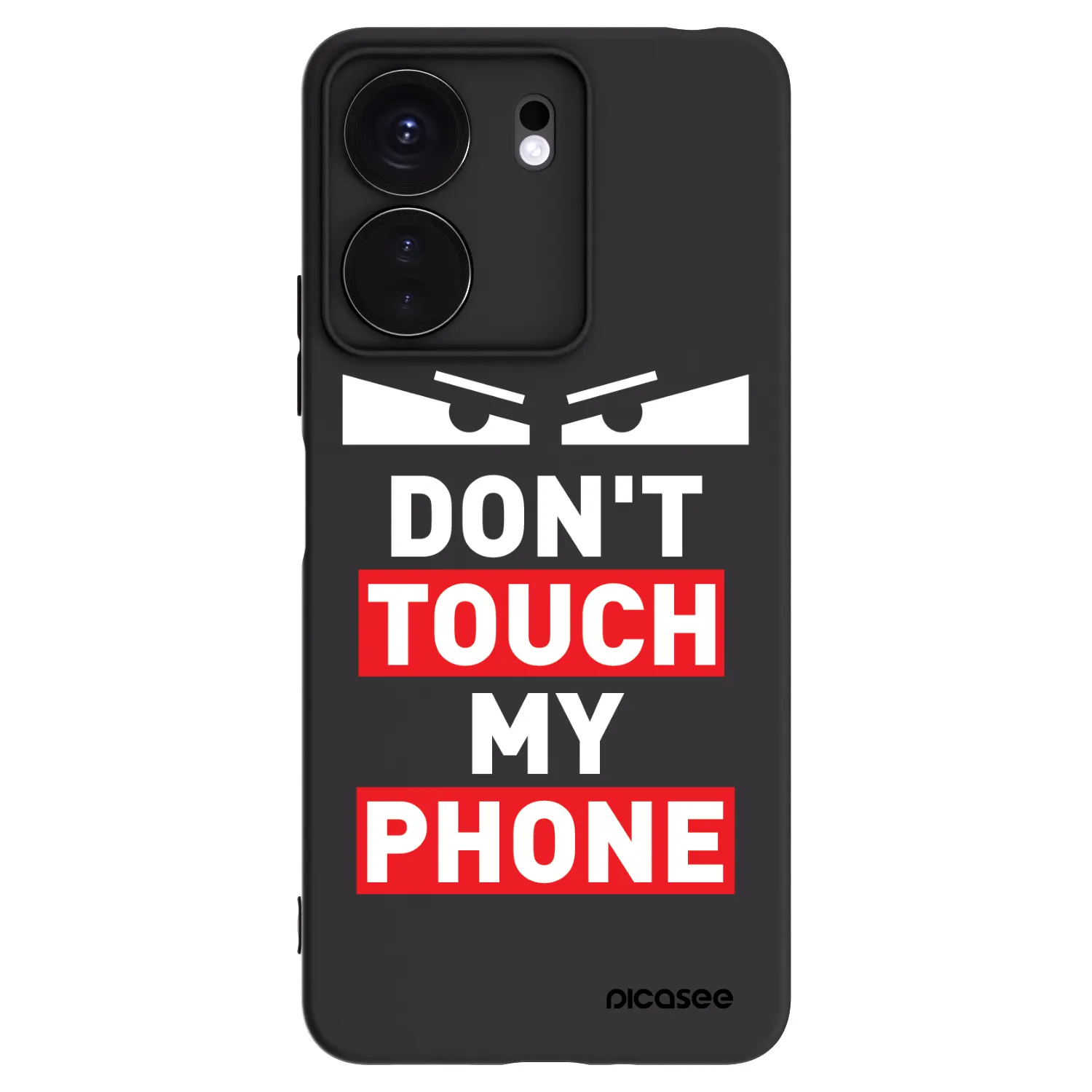 Picasee Μαύρη θήκη σιλικόνης για Xiaomi Redmi 13C 4G - Shadow Eye - Transparent