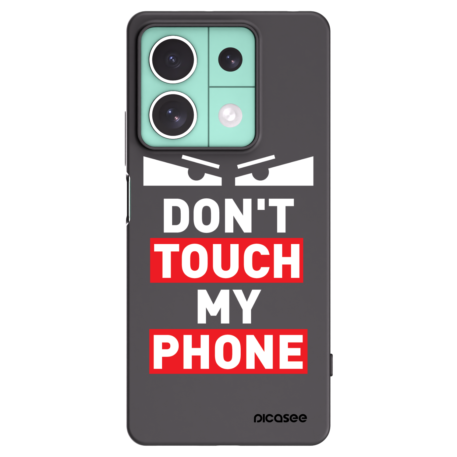 Picasee Μαύρη θήκη σιλικόνης για Xiaomi Redmi Note 13 5G - Shadow Eye - Transparent