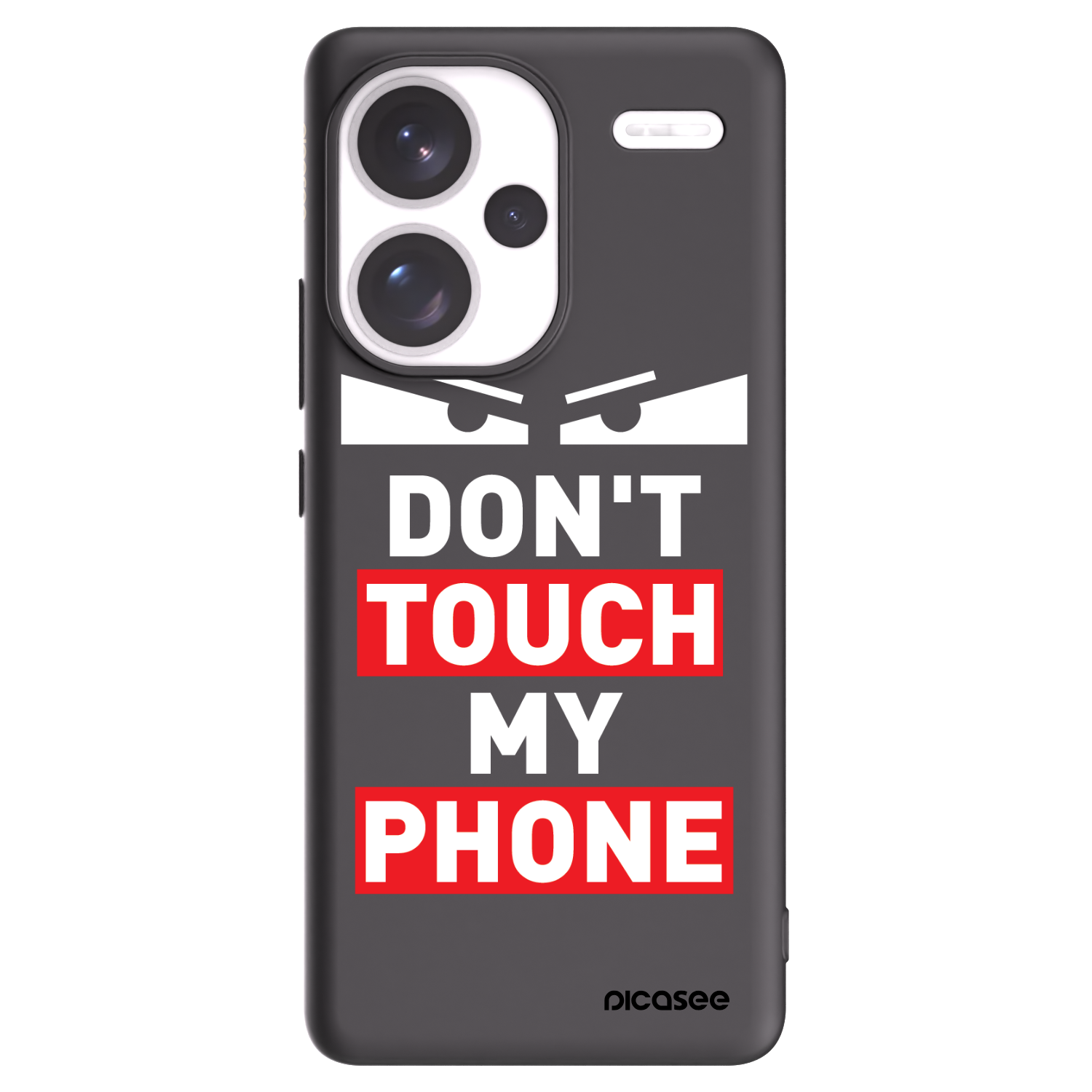 Picasee Μαύρη θήκη σιλικόνης για Xiaomi Redmi Note 13 Pro+ 5G - Shadow Eye - Transparent