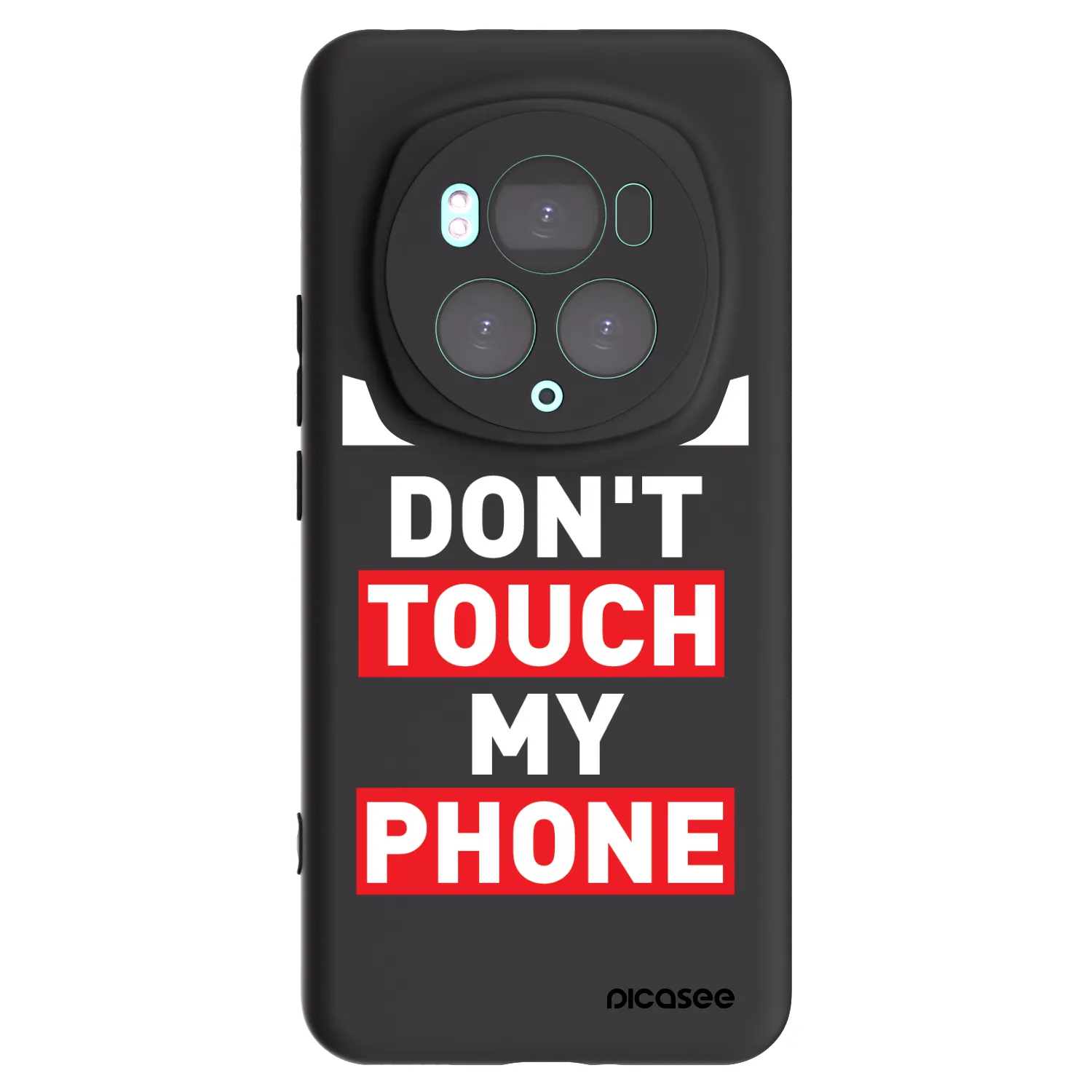Picasee Μαύρη θήκη σιλικόνης για Honor Magic6 Pro - Shadow Eye - Transparent