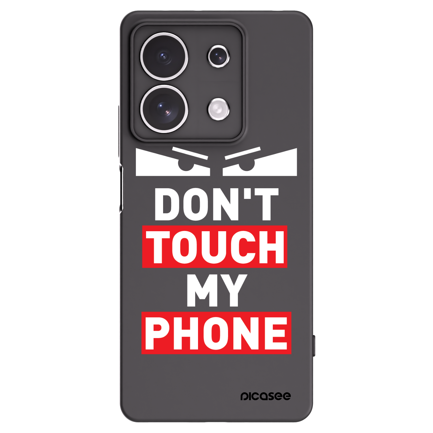 Picasee Μαύρη θήκη σιλικόνης για Xiaomi Redmi Note 13 4G - Shadow Eye - Transparent