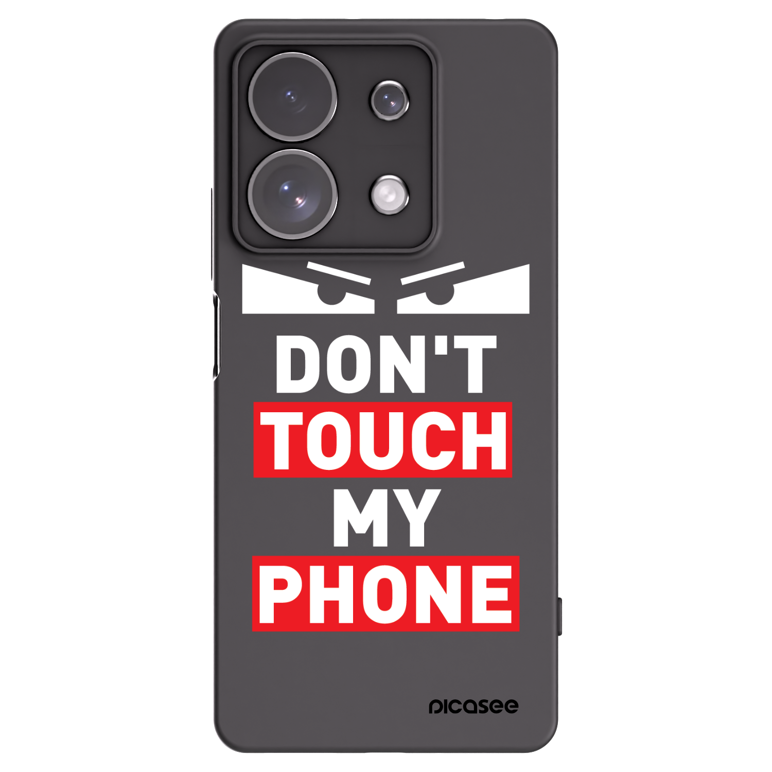 Picasee Μαύρη θήκη σιλικόνης για Xiaomi Redmi Note 13 Pro 4G - Shadow Eye - Transparent