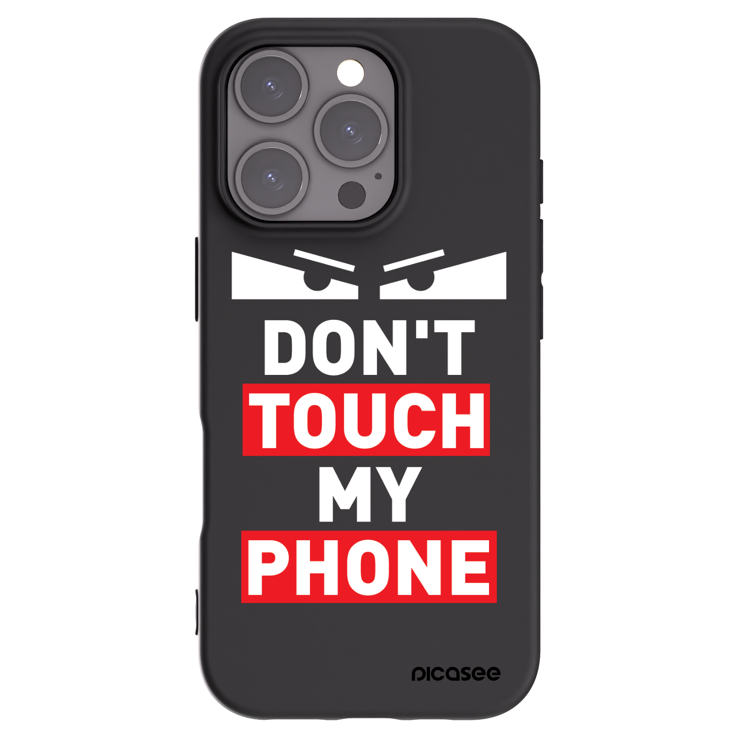 Picasee Μαύρη θήκη σιλικόνης για Apple iPhone 16 Pro - Shadow Eye - Transparent