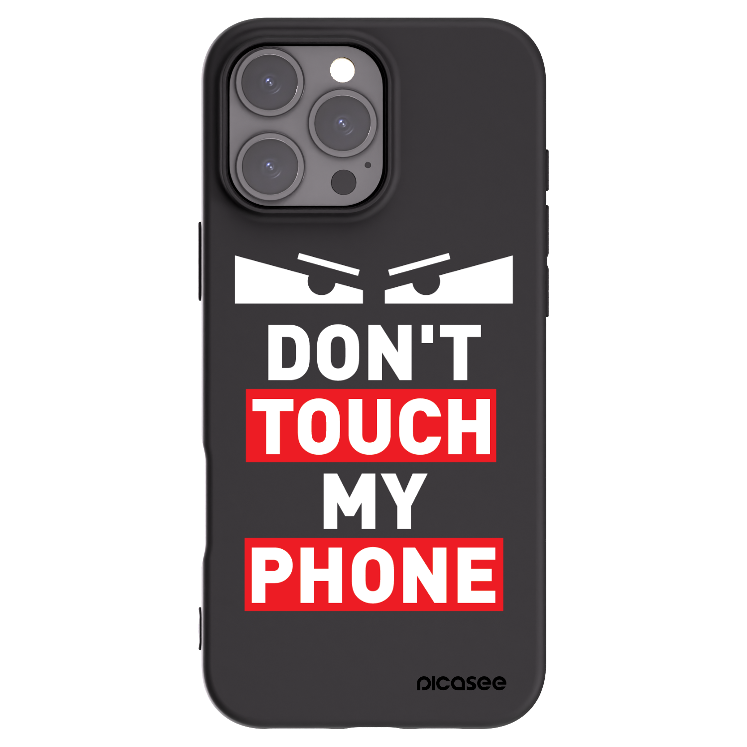 Picasee Μαύρη θήκη σιλικόνης για Apple iPhone 16 Pro Max - Shadow Eye - Transparent
