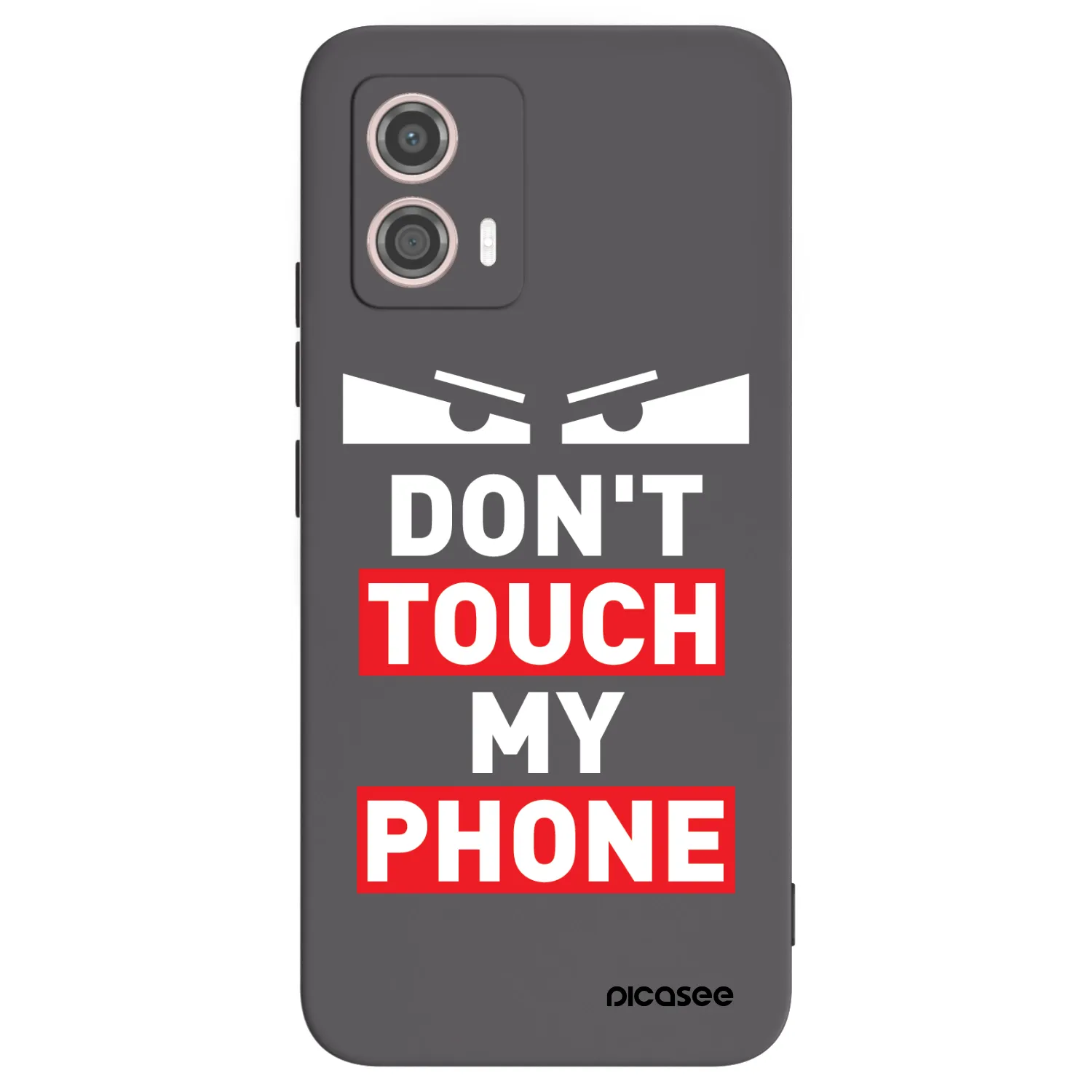 Picasee Μαύρη θήκη σιλικόνης για Motorola Moto G53 5G - Shadow Eye - Transparent