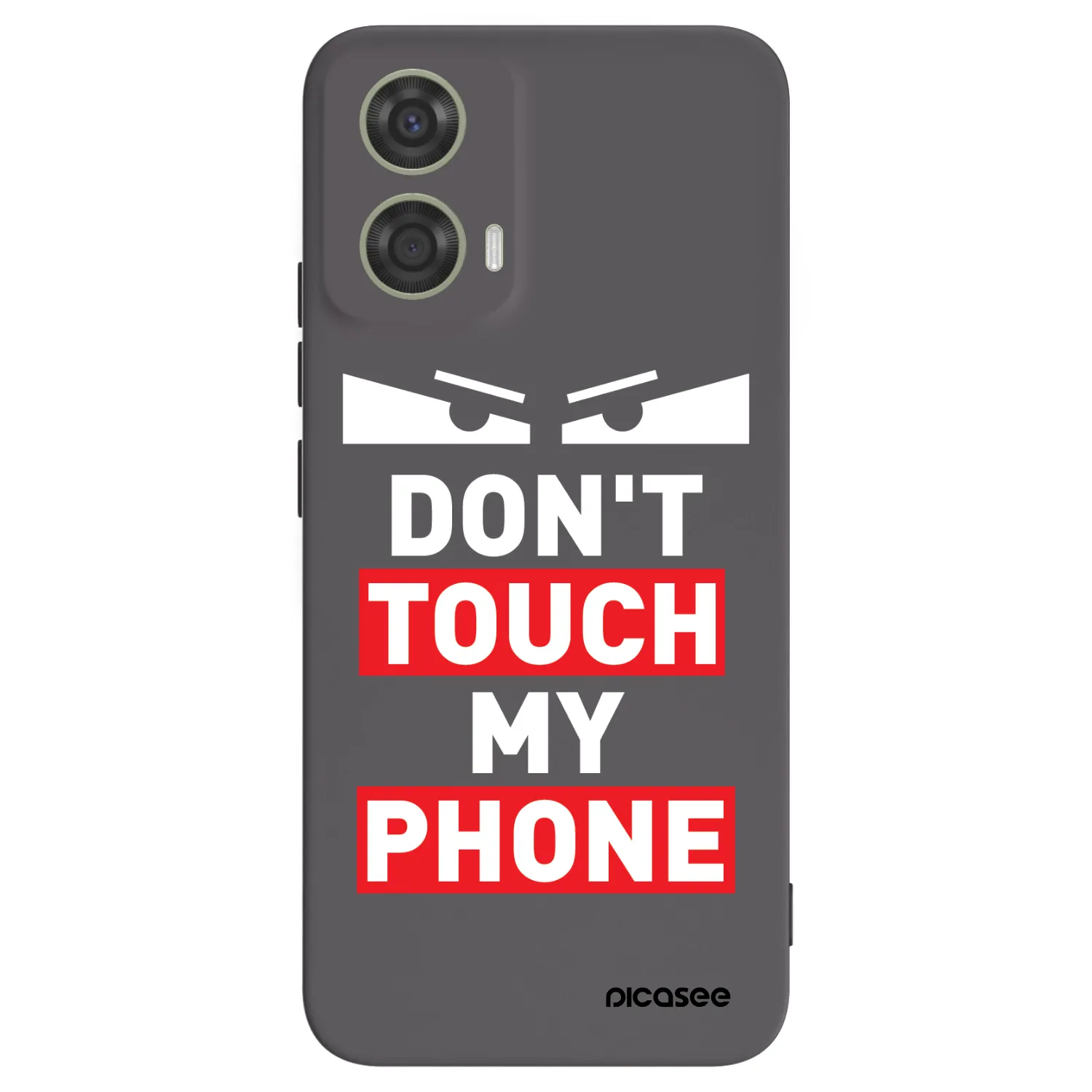 Picasee Μαύρη θήκη σιλικόνης για Motorola Moto G24 - Shadow Eye - Transparent