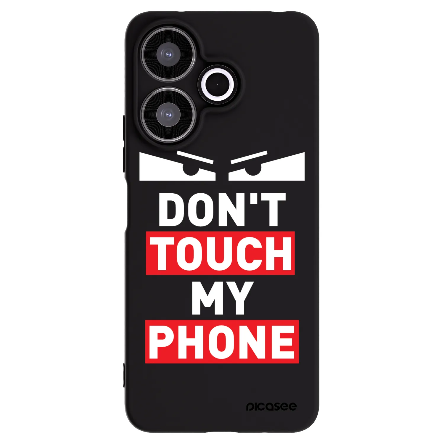 Picasee Μαύρη θήκη σιλικόνης για Xiaomi Redmi 13 4G - Shadow Eye - Transparent