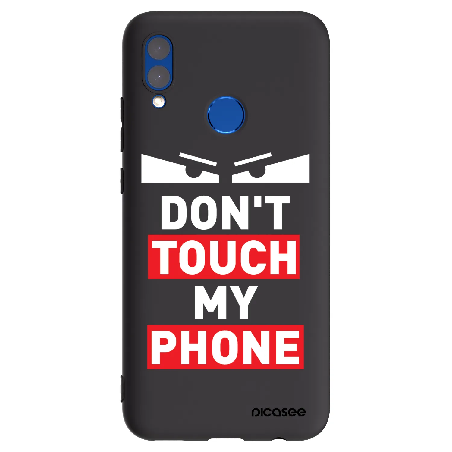 Picasee Μαύρη θήκη σιλικόνης για Huawei P Smart 2019 - Shadow Eye - Transparent