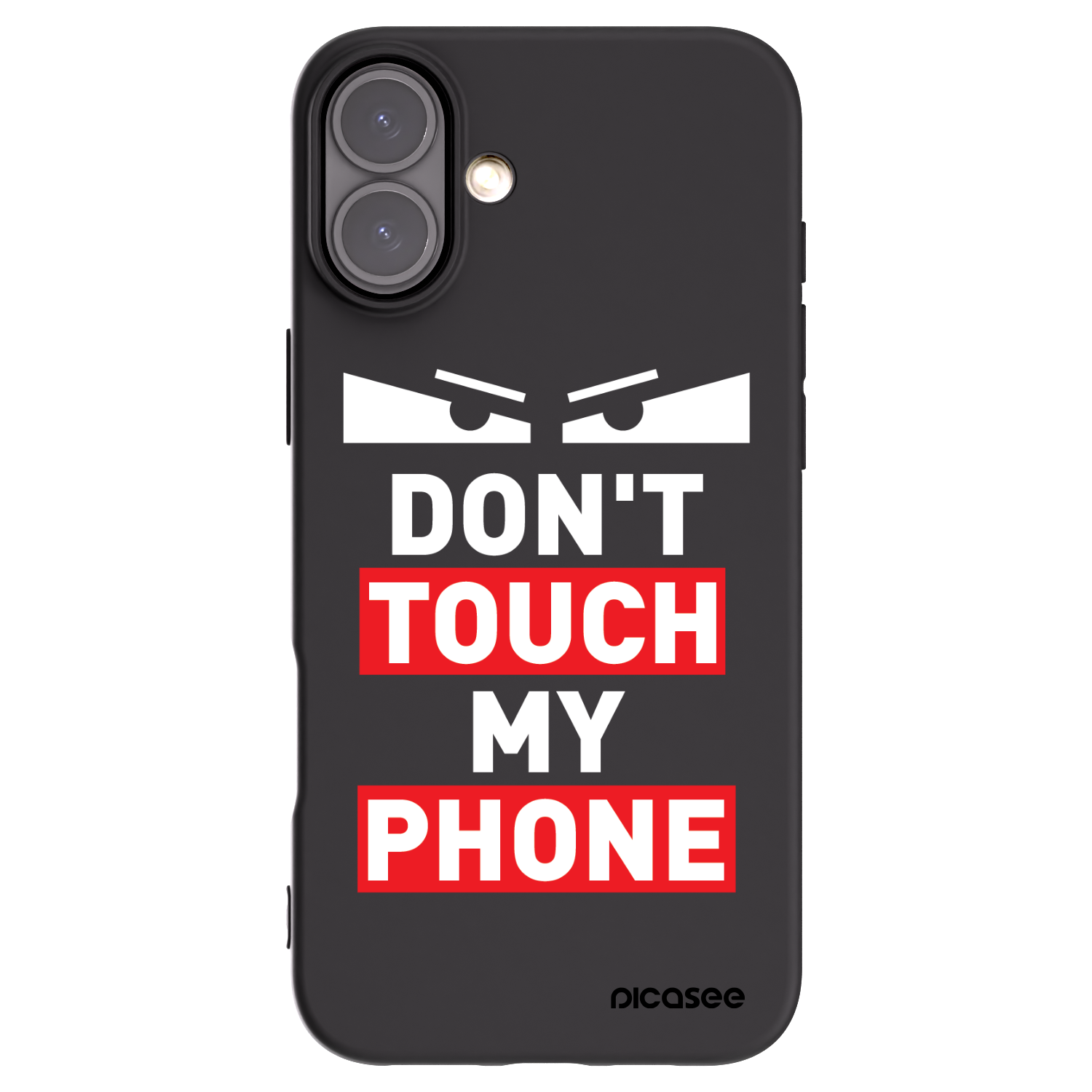 Picasee Μαύρη θήκη σιλικόνης για Apple iPhone 16 Plus - Shadow Eye - Transparent