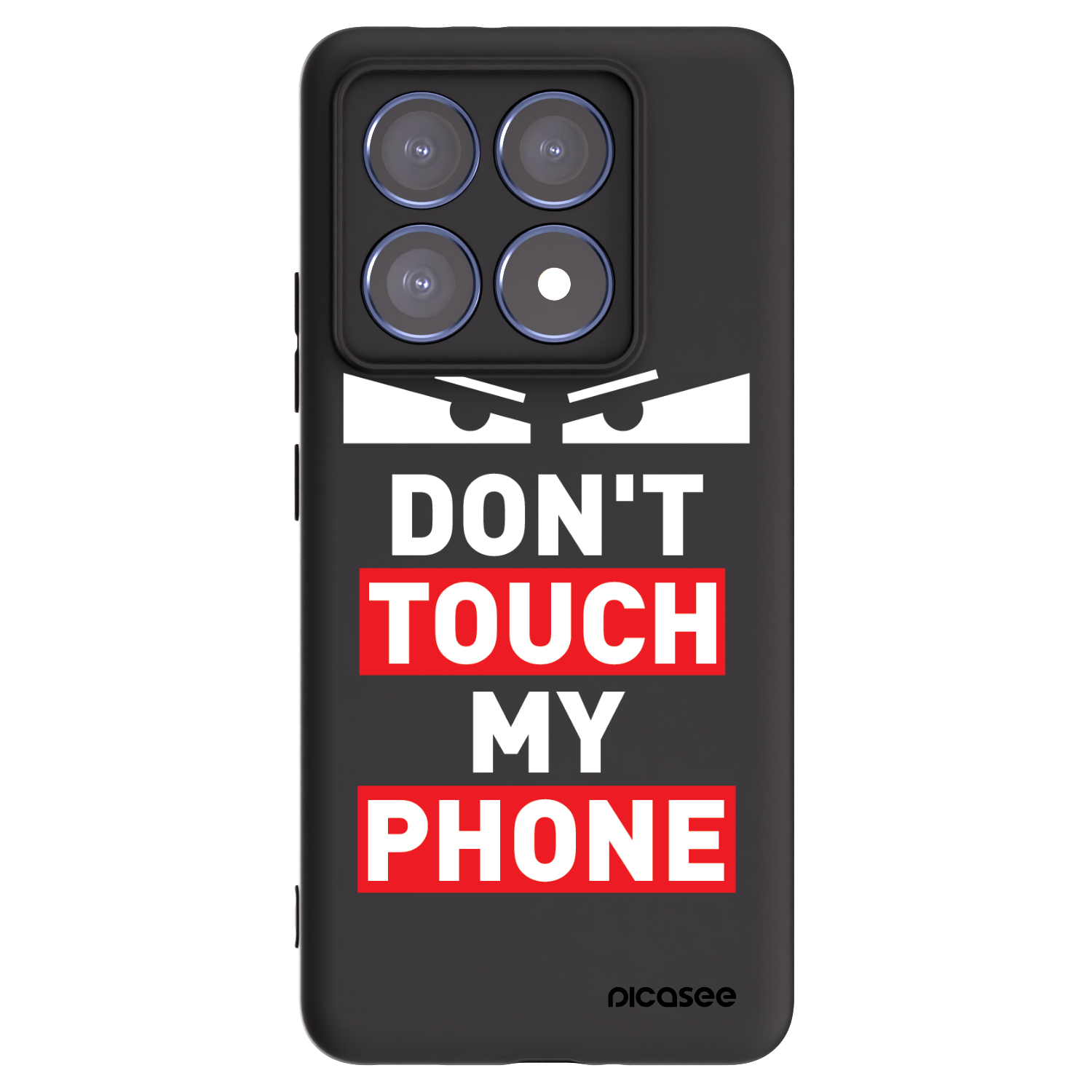 Picasee Μαύρη θήκη σιλικόνης για Xiaomi 14T Pro - Shadow Eye - Transparent