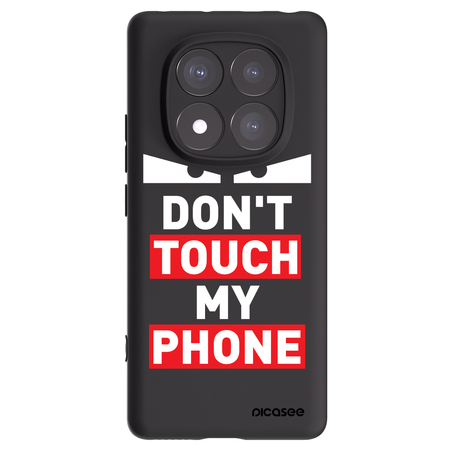 Picasee Μαύρη θήκη σιλικόνης για Xiaomi Redmi Note 14 Pro+ 5G - Shadow Eye - Transparent